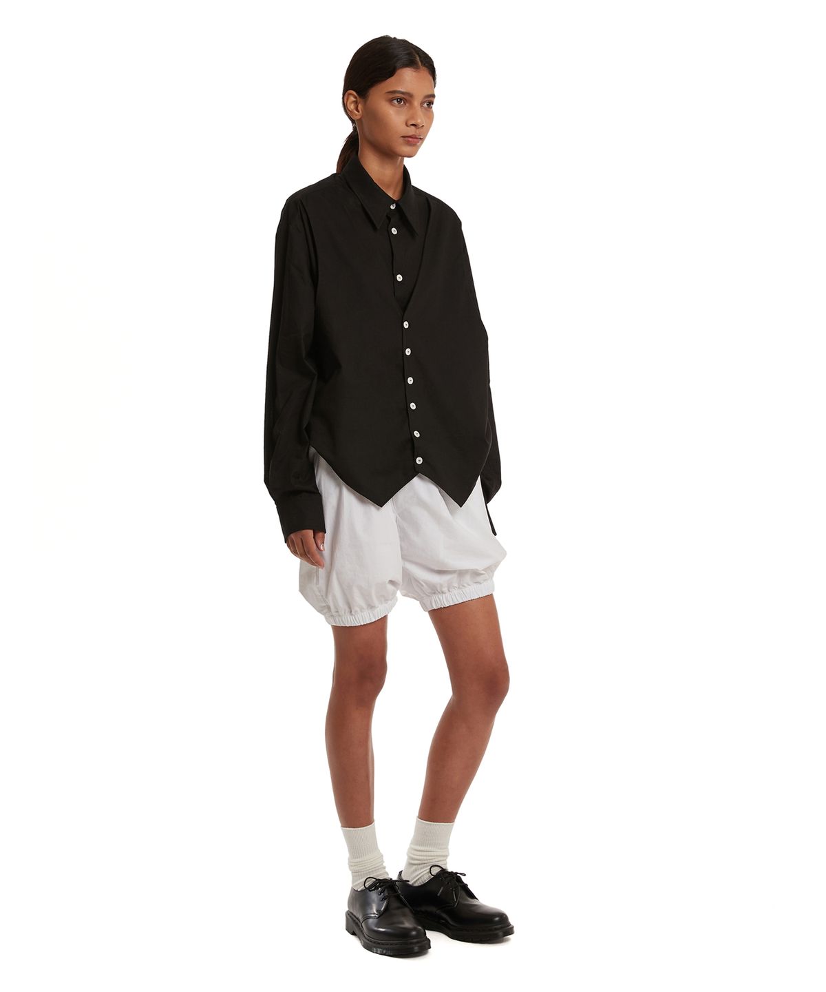 트렁크프로젝트(TRUNK PROJECT) Vest Layered Shirt_Black