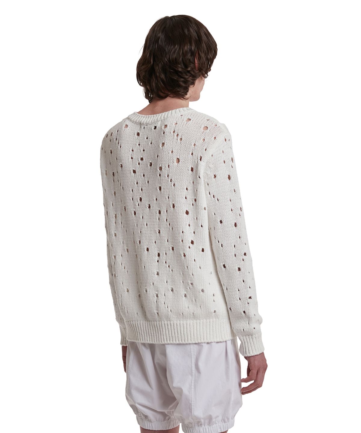 트렁크프로젝트(TRUNK PROJECT) Destroyed Cardigan_White