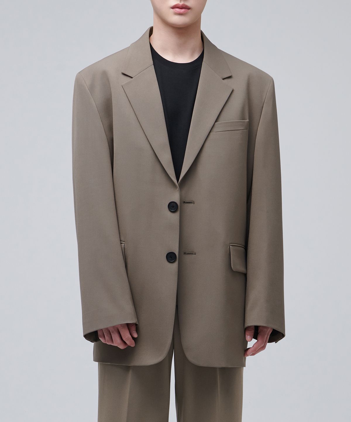 무신사 스탠다드(MUSINSA STANDARD) 빅 대디 오버사이즈 블레이저 [더스티 베이지]