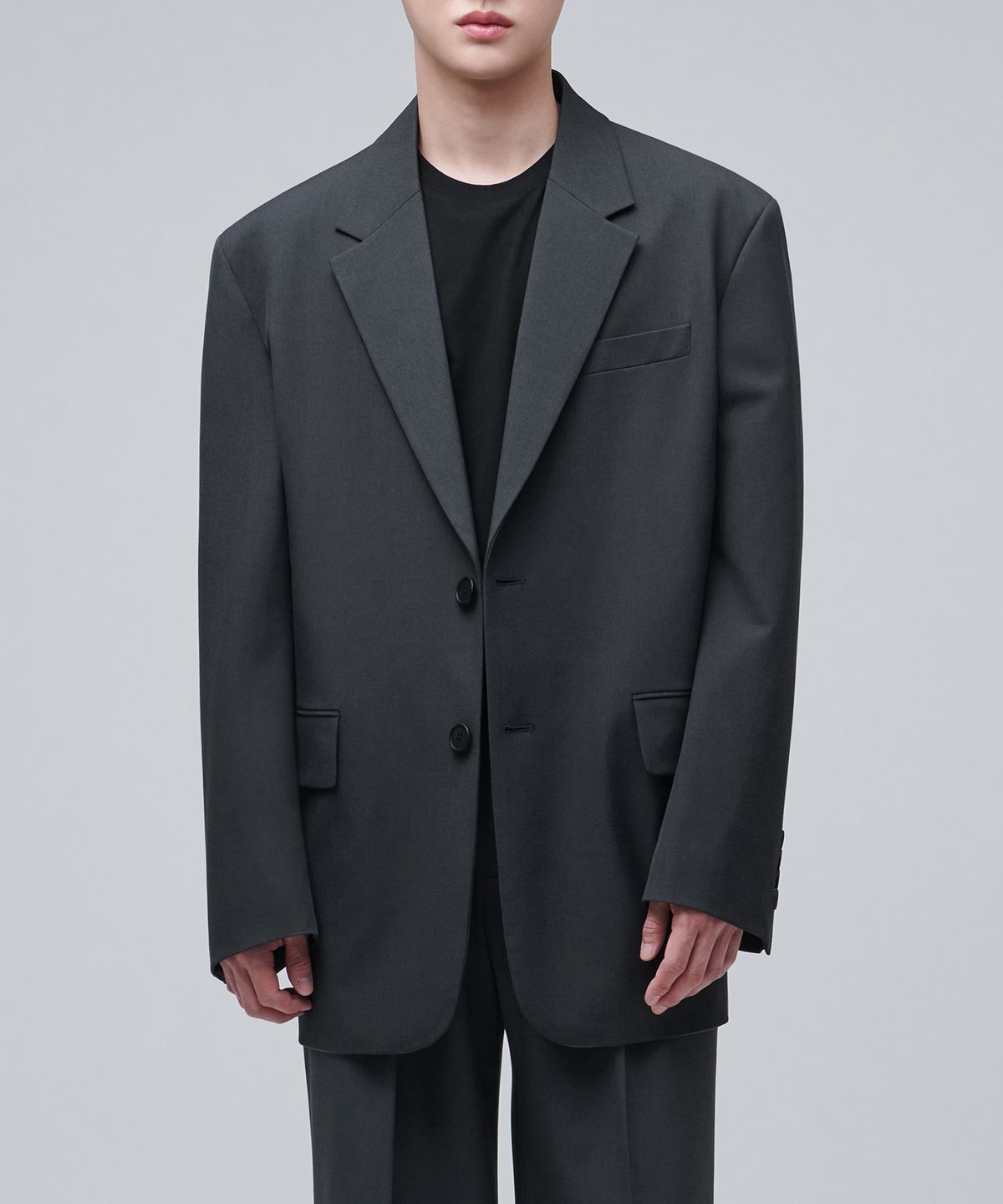 무신사 스탠다드(MUSINSA STANDARD) 빅 대디 오버사이즈 블레이저 [그레이]