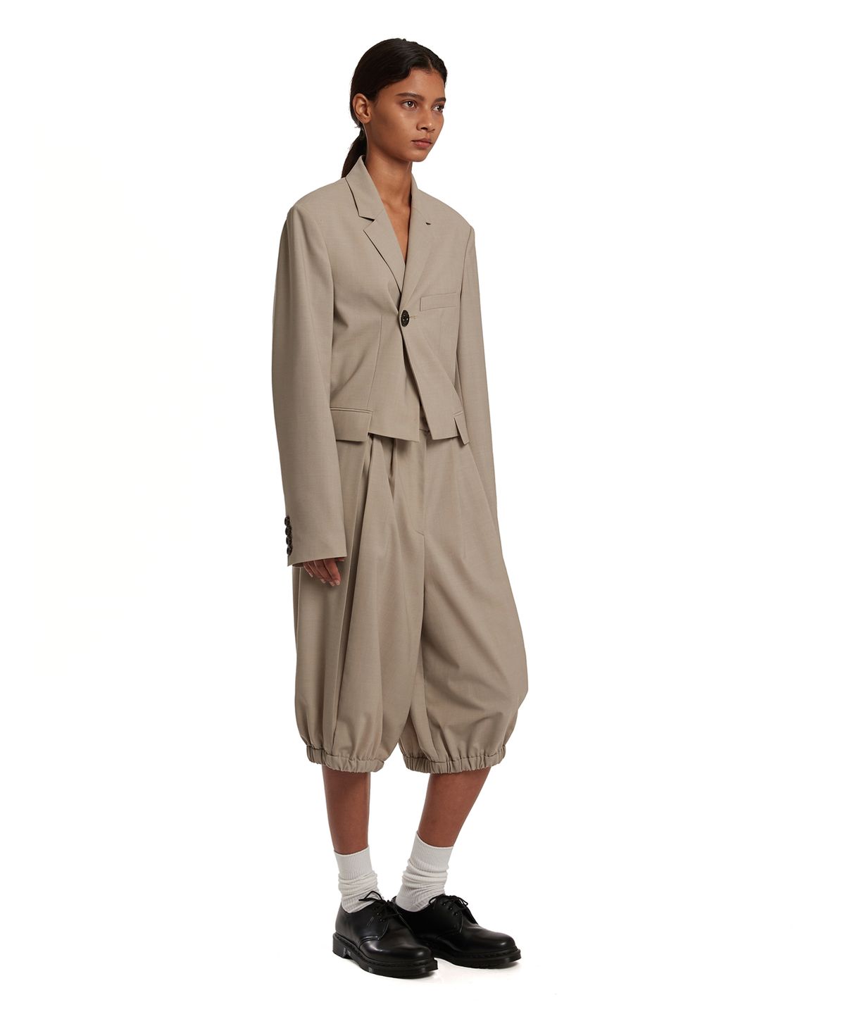 트렁크프로젝트(TRUNK PROJECT) Double-Breasted Short Blazer_Beige