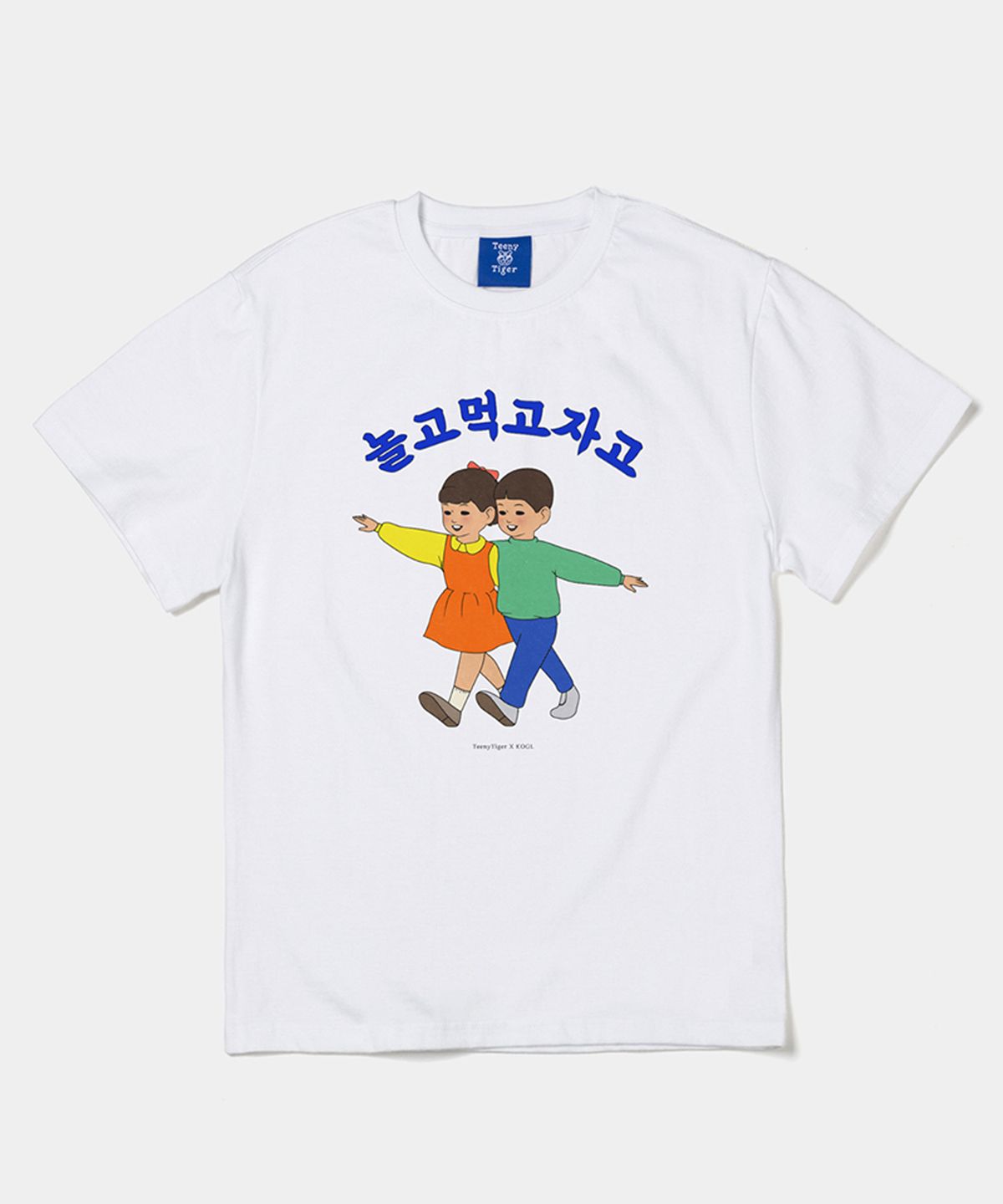 티니타이거(TEENYTIGER) Play Eat and Sleep short sleeve T-shirts (White)