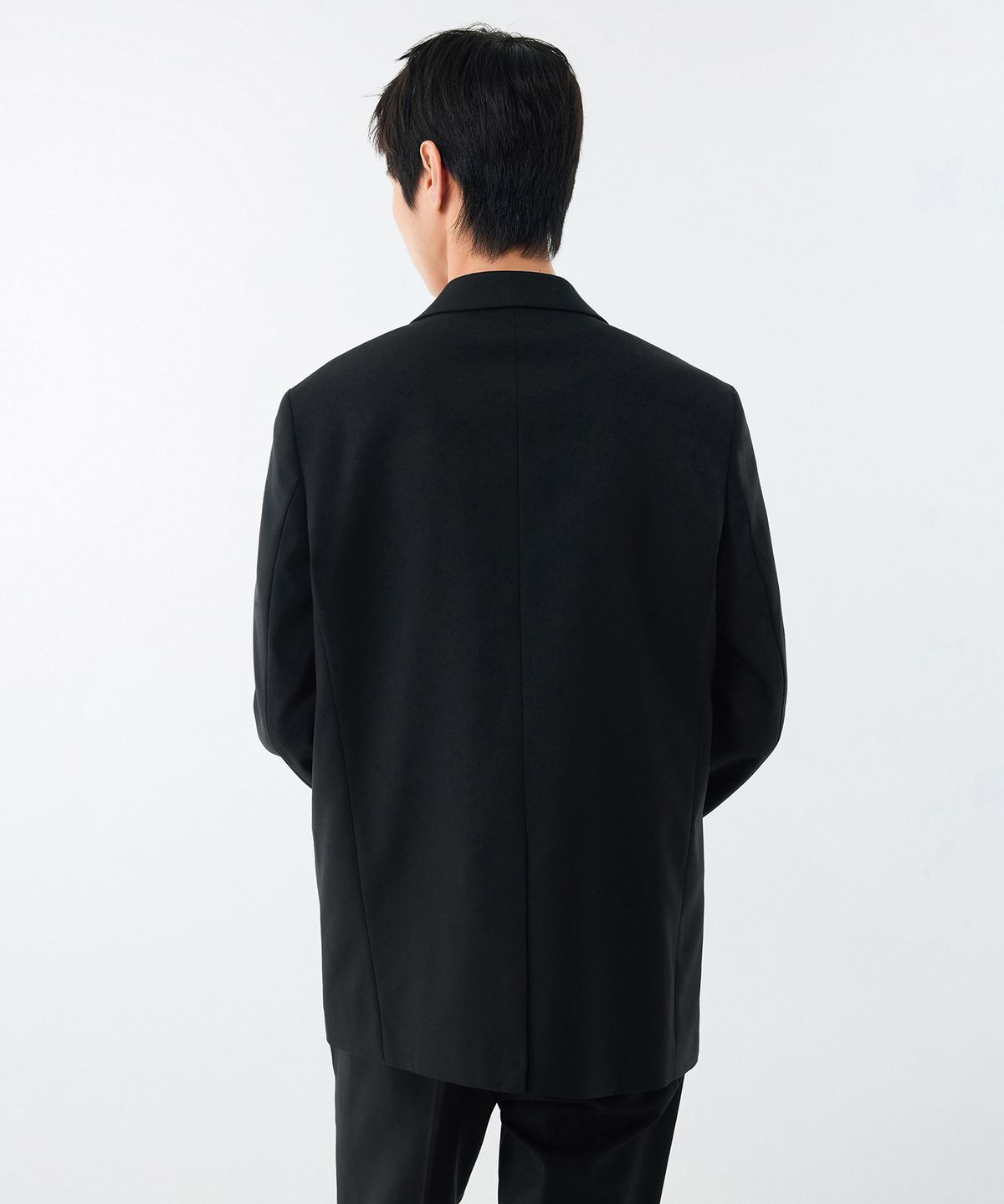 무신사 스탠다드(MUSINSA STANDARD) 울 블렌드 릴렉스드 베이식 블레이저 [블랙]