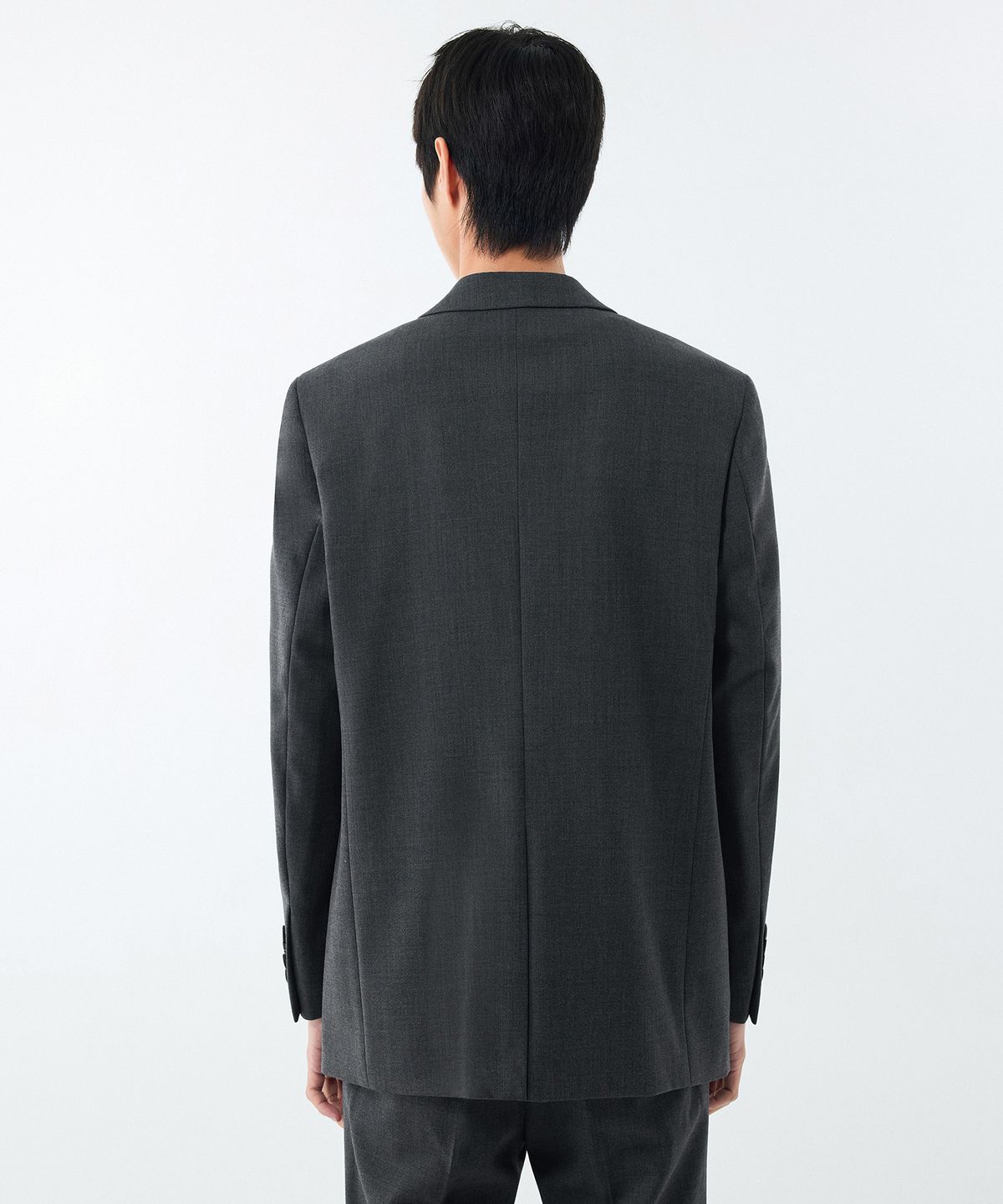 무신사 스탠다드(MUSINSA STANDARD) 울 블렌드 릴렉스드 베이식 블레이저 [미디엄 그레이]