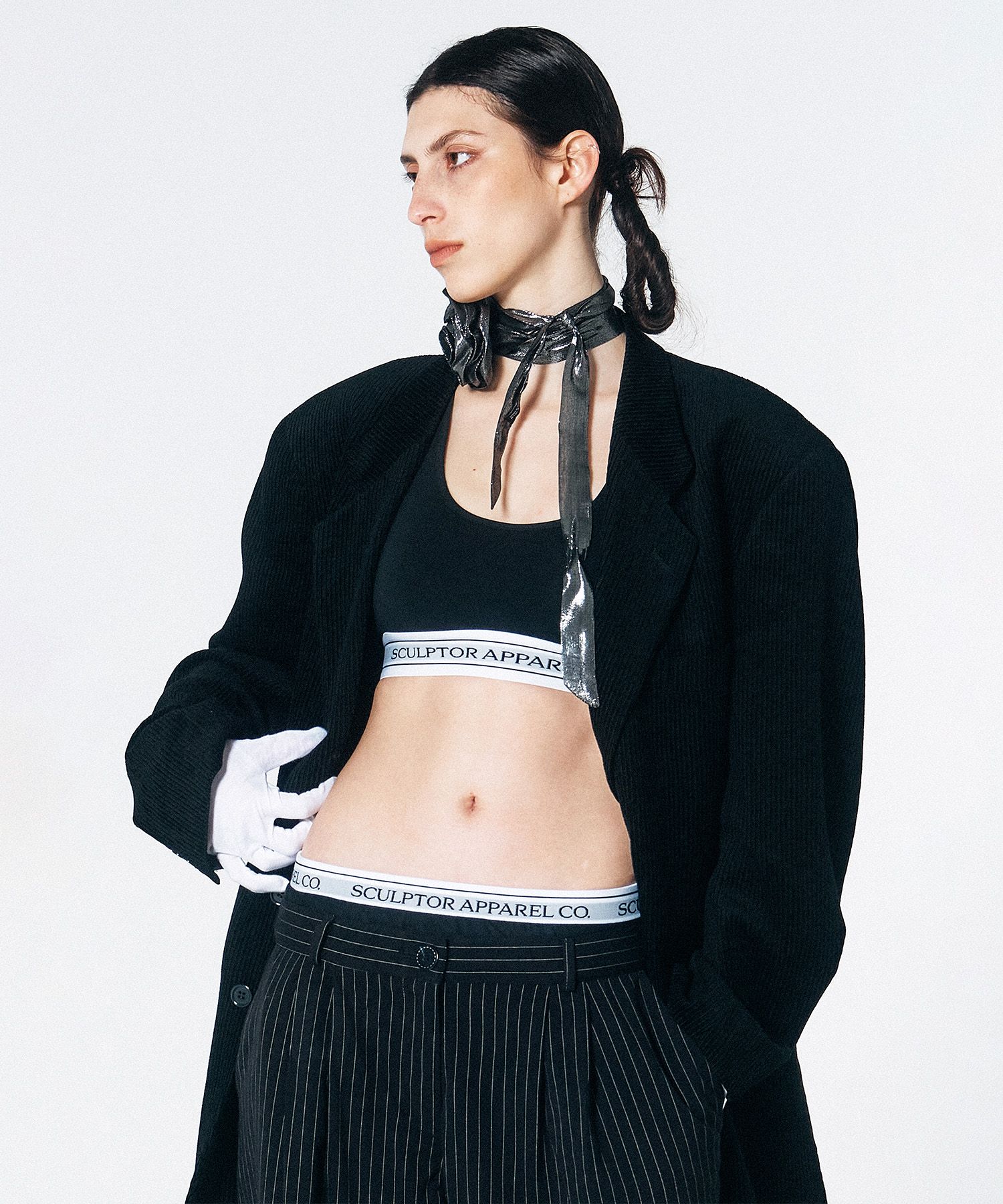 定番のお歳暮&冬ギフトの商品をすべ Pintuck Lowrise Peekaboo SCULPTOR | MUSINSA Pants Pin Black パンツ