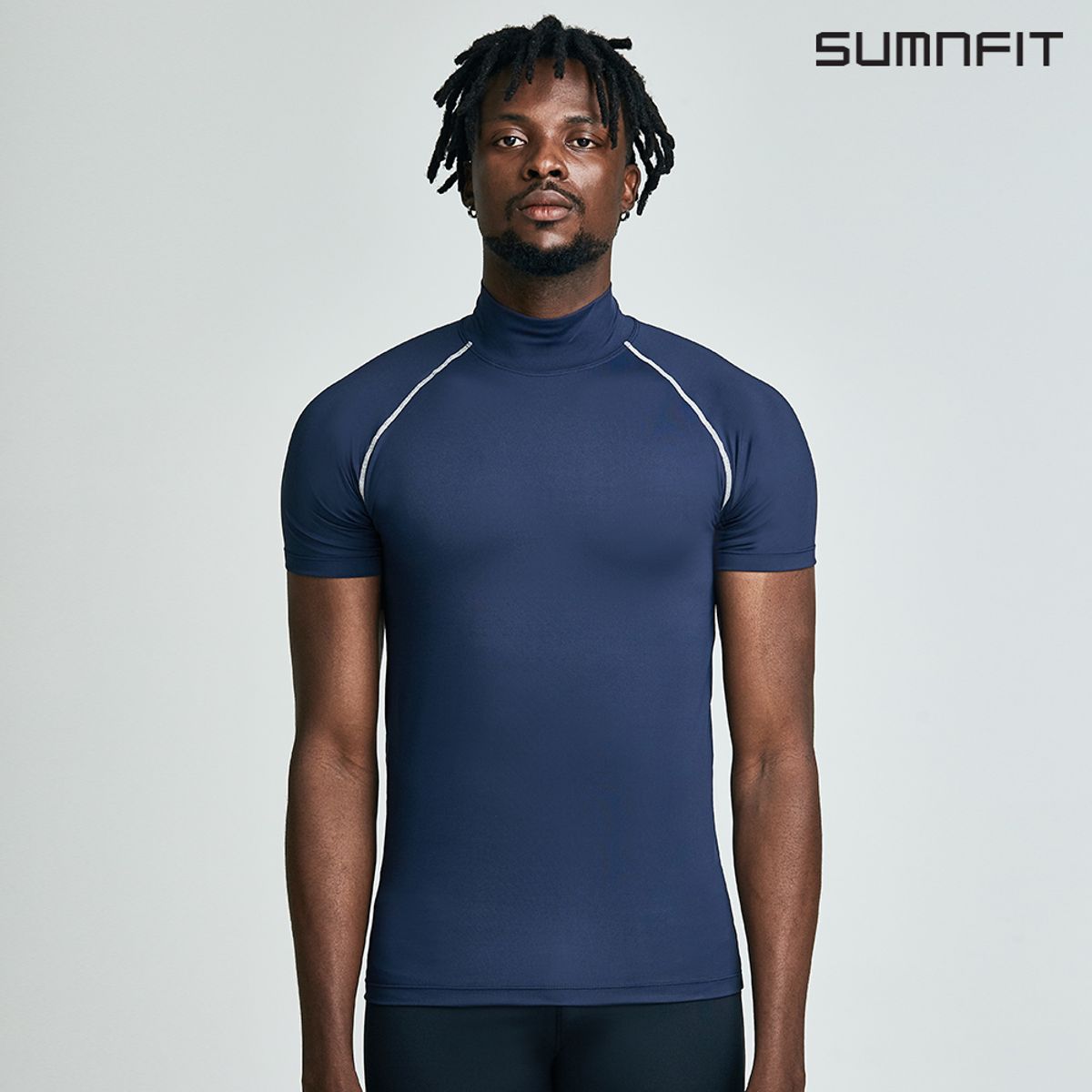 썸앤핏(SUMNFIT) 목폴라 반팔 언더레이어 스포츠 이너웨어