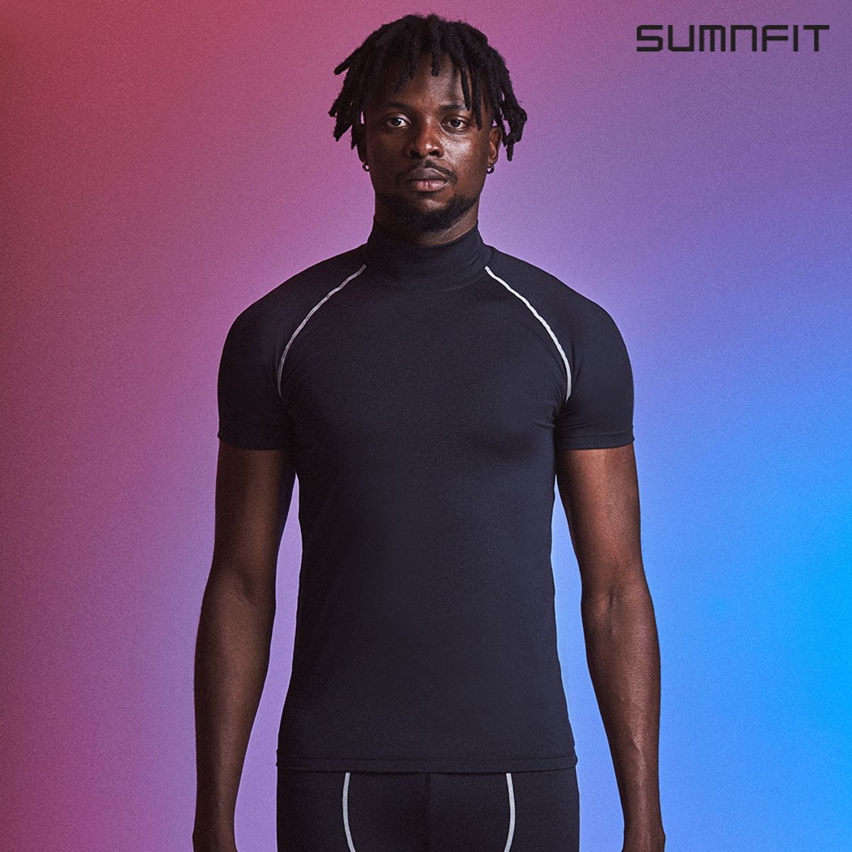 썸앤핏(SUMNFIT) 목폴라 반팔 언더레이어 스포츠 이너웨어