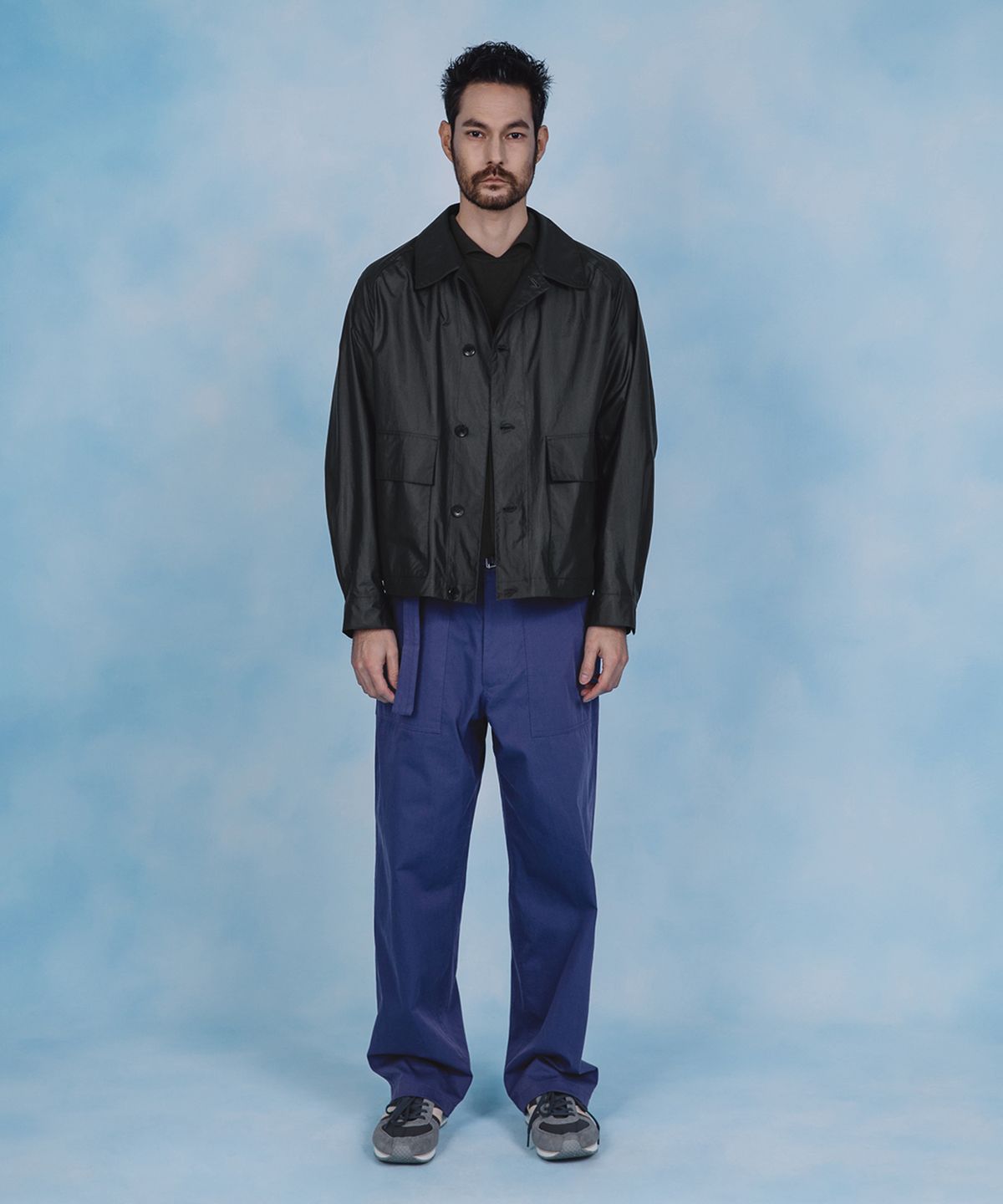 셔터(SHIRTER) 22SS COATED NYLON JACKET (BLACK)