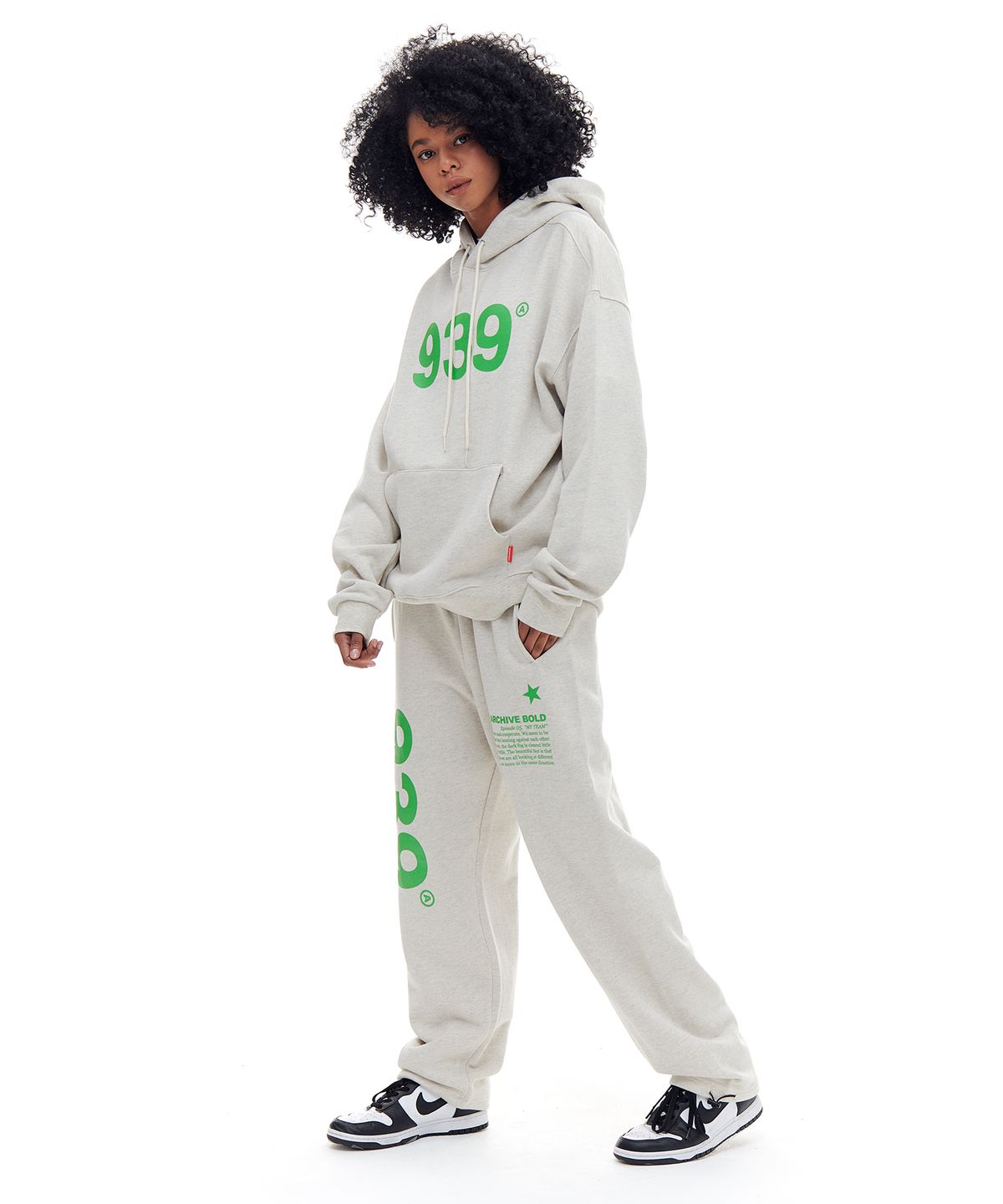 아카이브 볼드(ARCHIVE BOLD) 939 LOGO HOOD (OATMEAL)