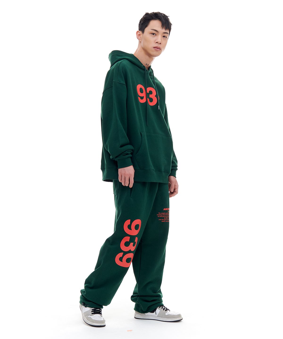 아카이브 볼드(ARCHIVE BOLD) 939 LOGO HOOD (DEEP GREEN)