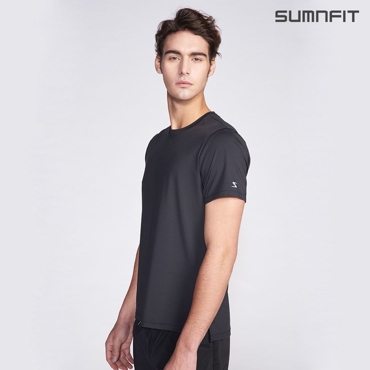 썸앤핏(SUMNFIT) 베이직 슬릿 티셔츠