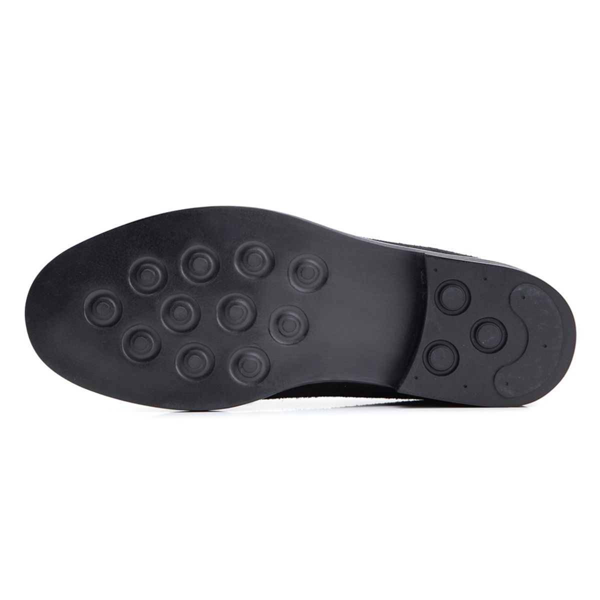 커스텀에이드(CUSTOMADE) 피어슨 스웨이드 페니로퍼 4cm (CR0047BK)