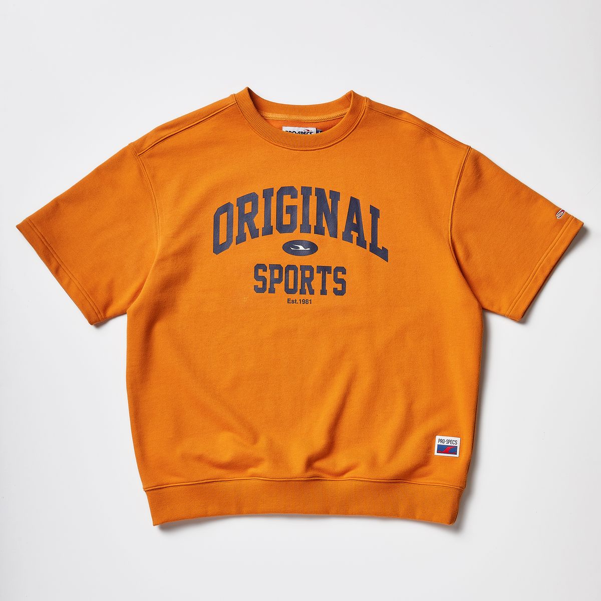 프로-스펙스(PRO-SPECS) ORIGINAL ARCH LOGO HALF SWEAT SHIRT_ORANGE