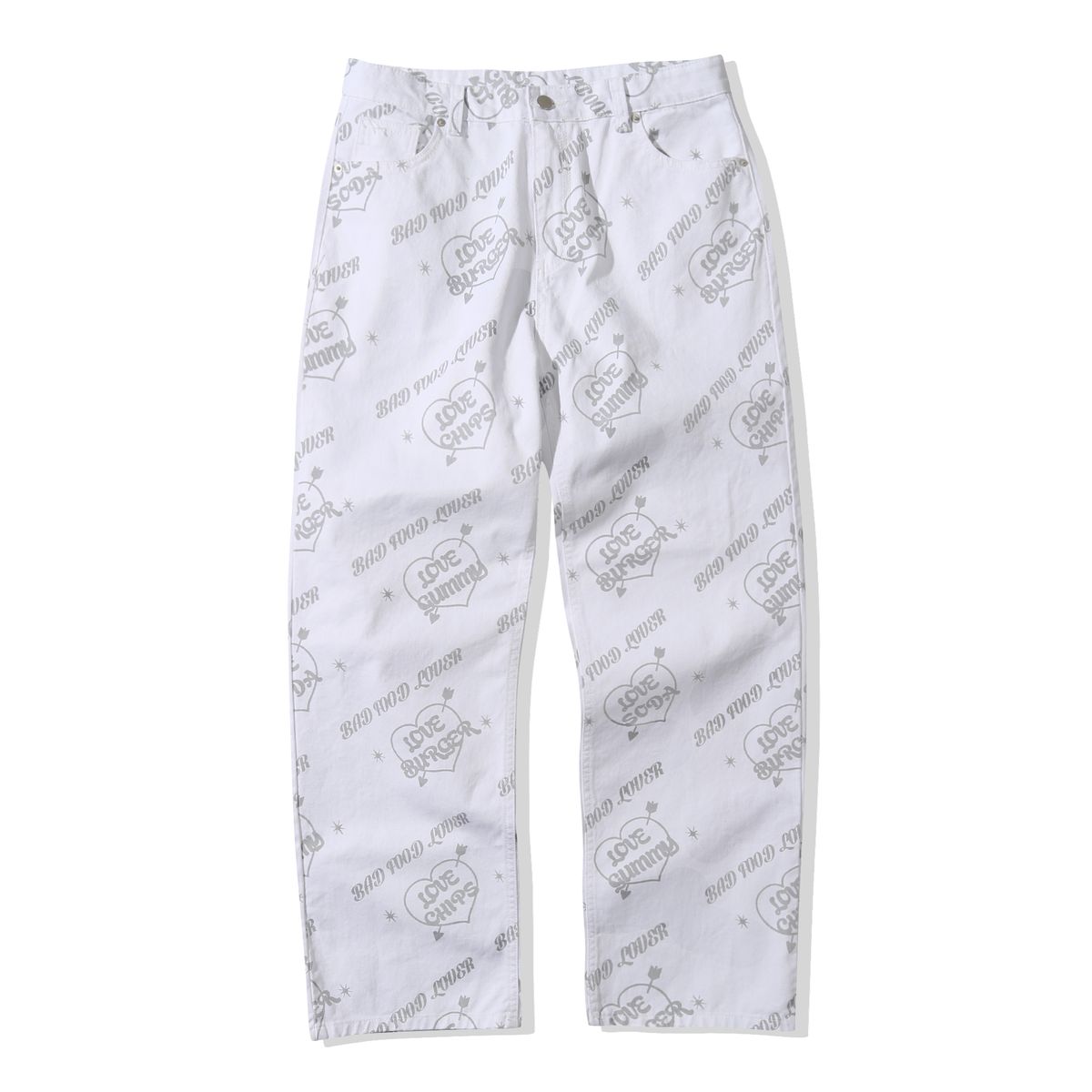 메인부스(MAINBOOTH) Love JF Denim Pants(WHITE)