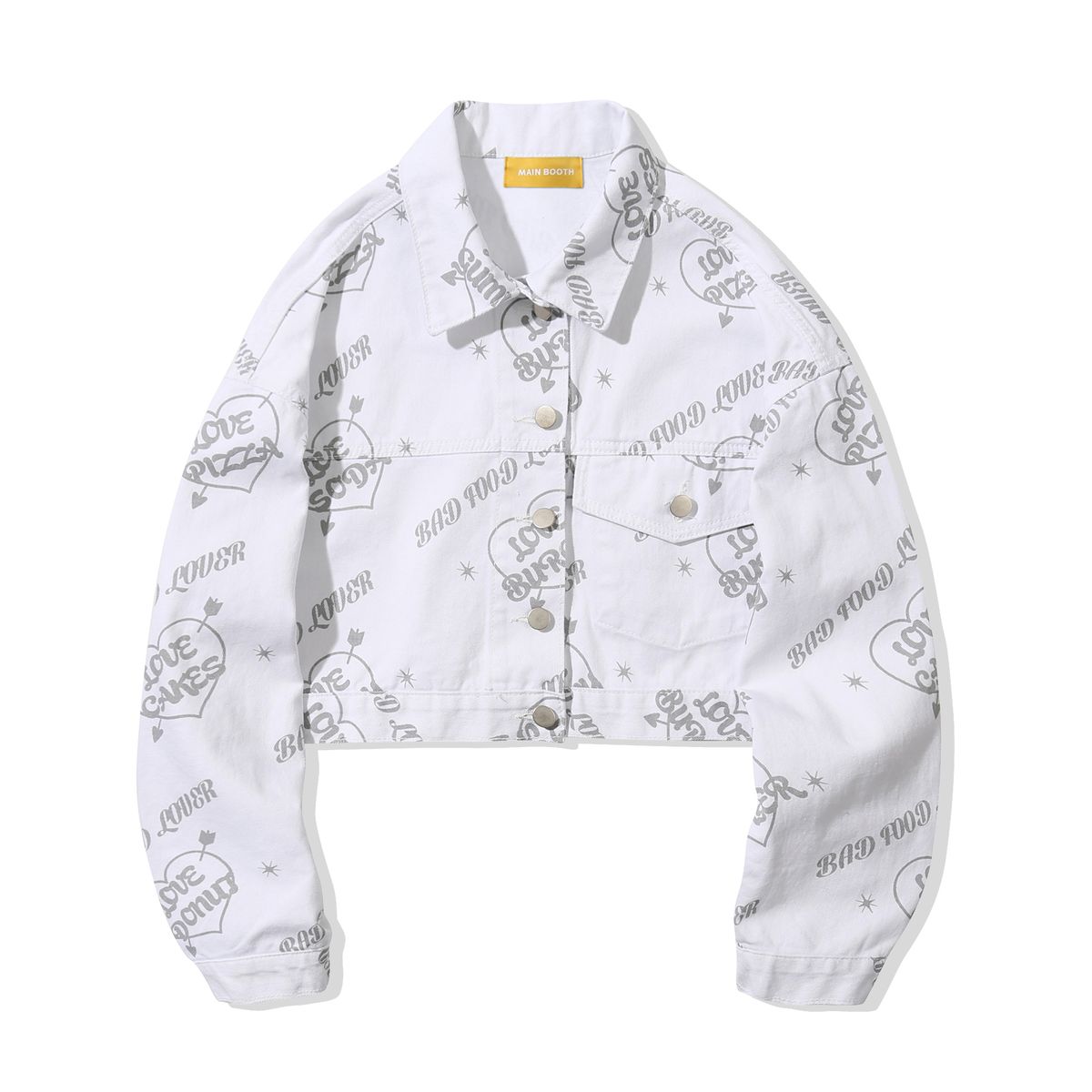 메인부스(MAINBOOTH) Love JF Crop Jacket(WHITE)