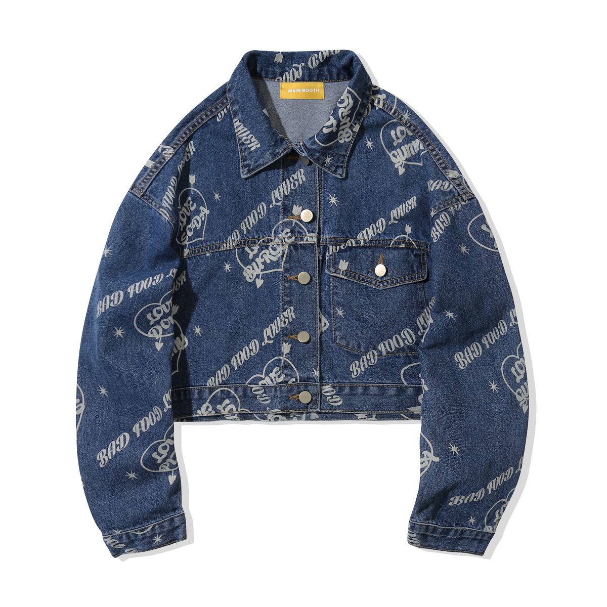 메인부스(MAINBOOTH) Love JF Crop Jacket(BLUE)