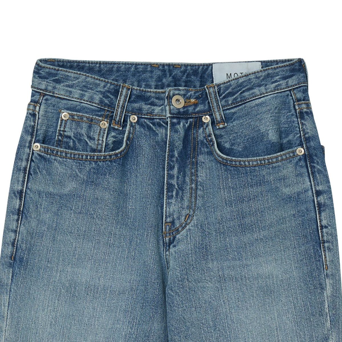 모스(MOTH) 스톤워싱 부츠컷 715진_중청