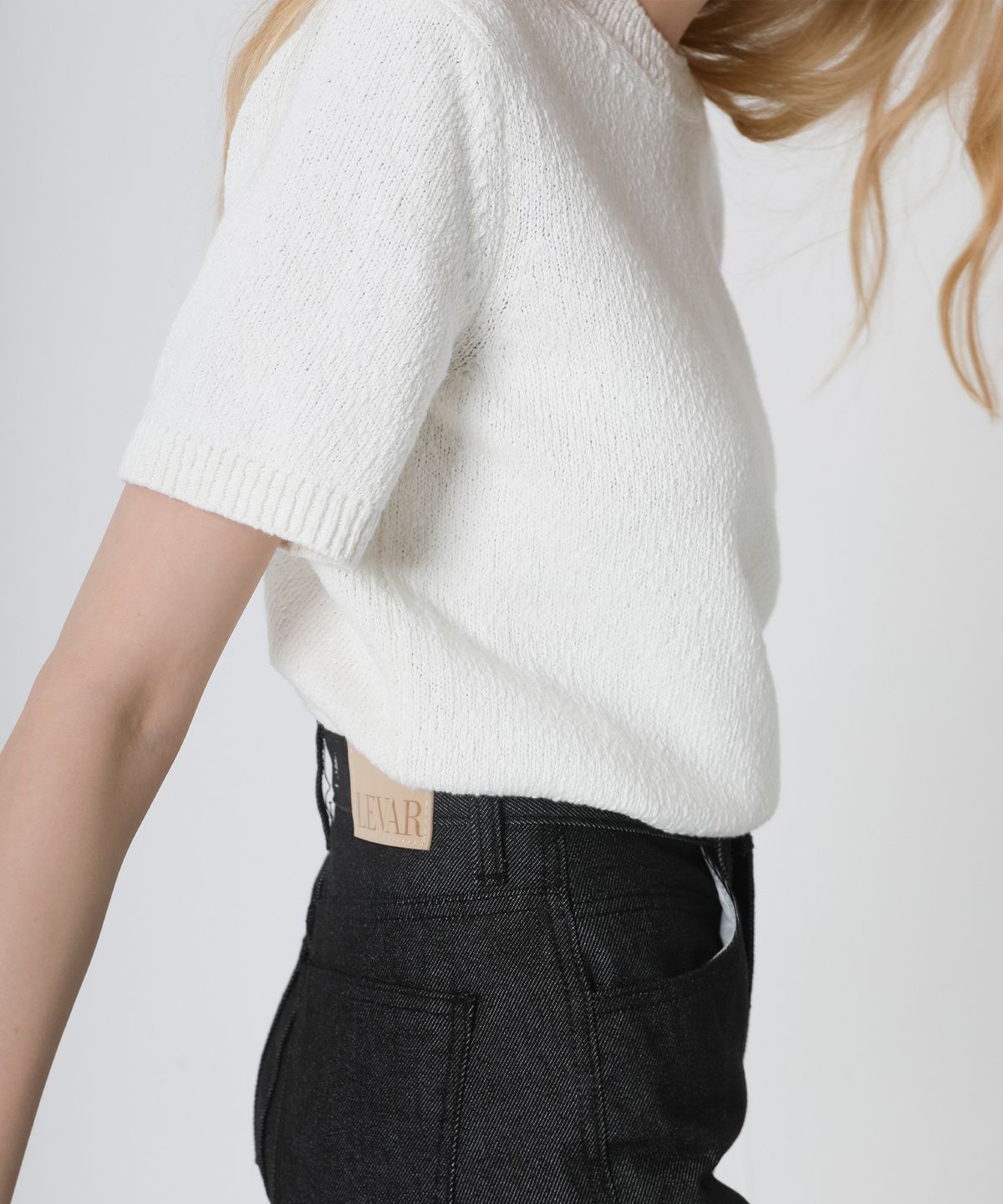 르바(LEVAR) Half-sleeve Boucle Knit Top - 6colors