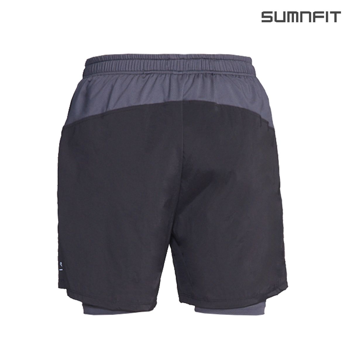 썸앤핏(SUMNFIT) 맨 올인원 4부 우븐 팬츠 블랙