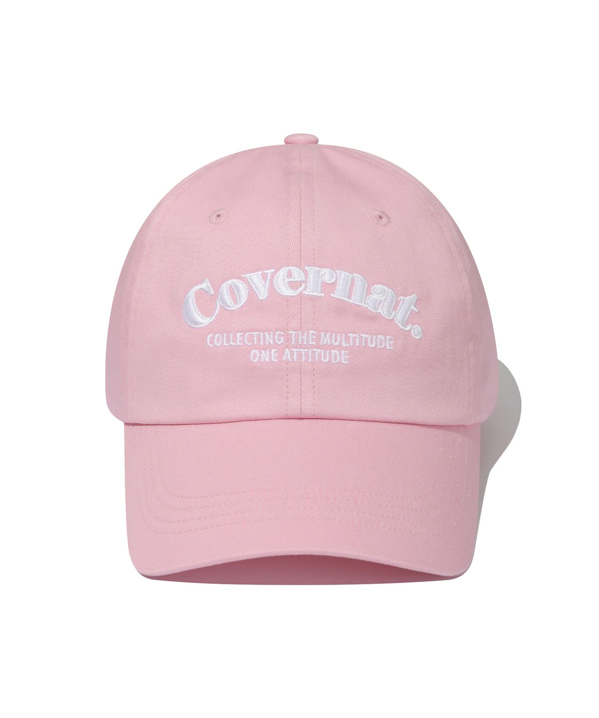 커버낫(COVERNAT) 세리프 레터링 볼캡 핑크