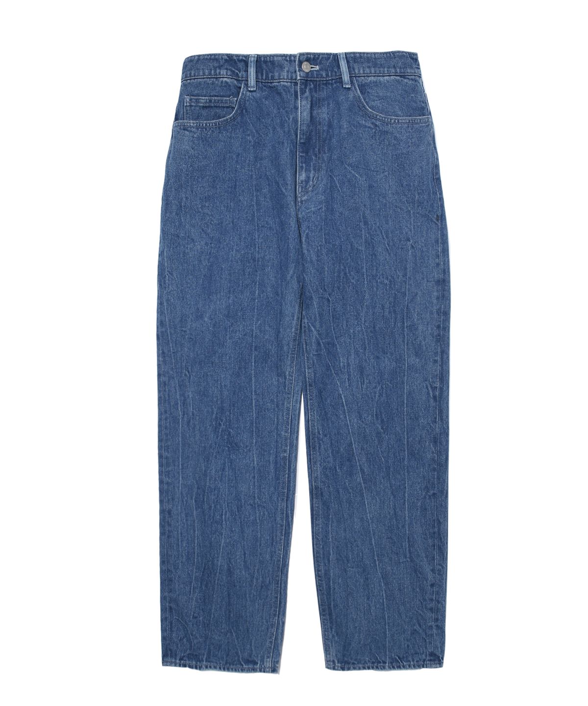 예일(YALE) WIDE STRAIGHT DENIM PANTS BLUE