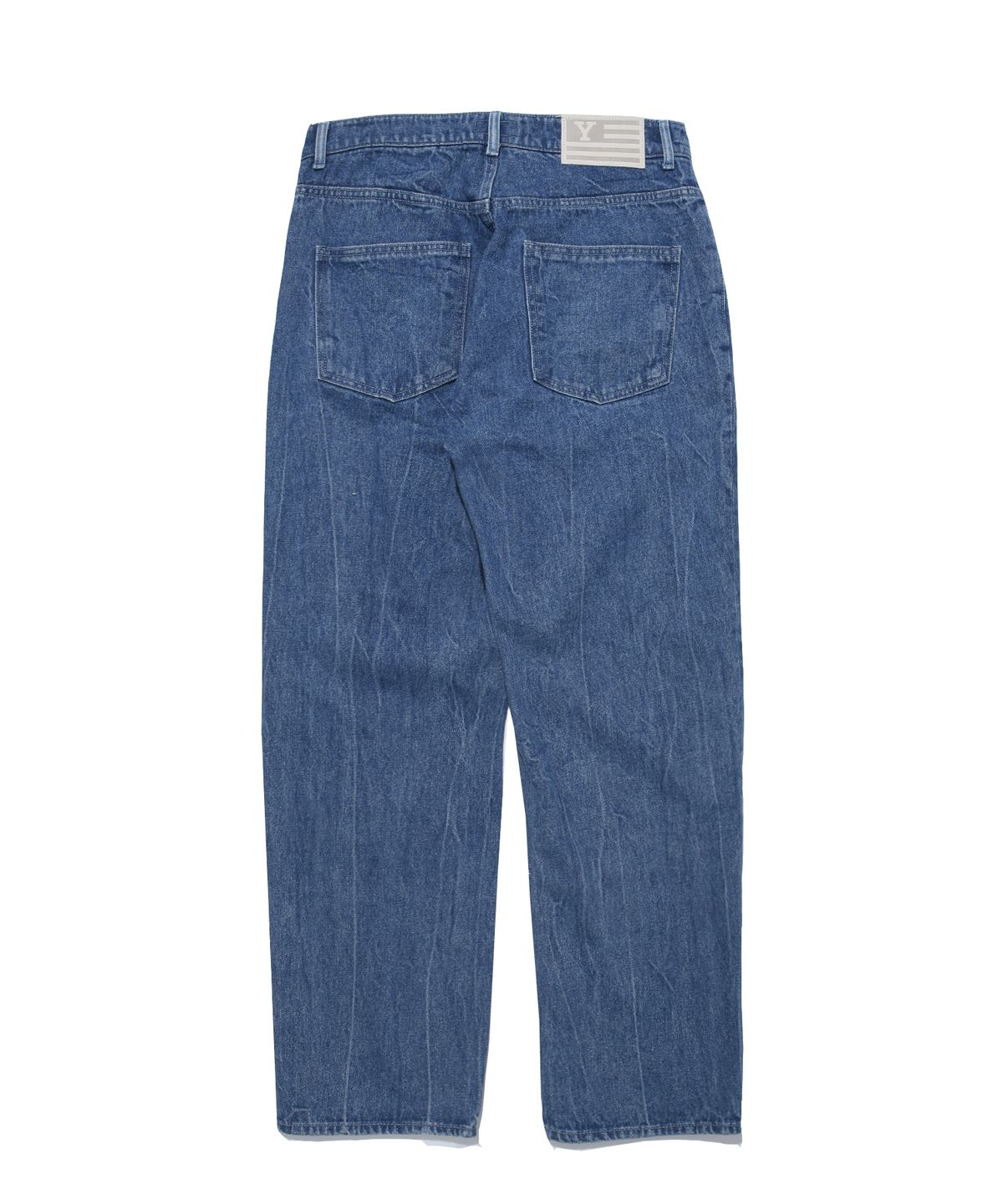 예일(YALE) WIDE STRAIGHT DENIM PANTS BLUE