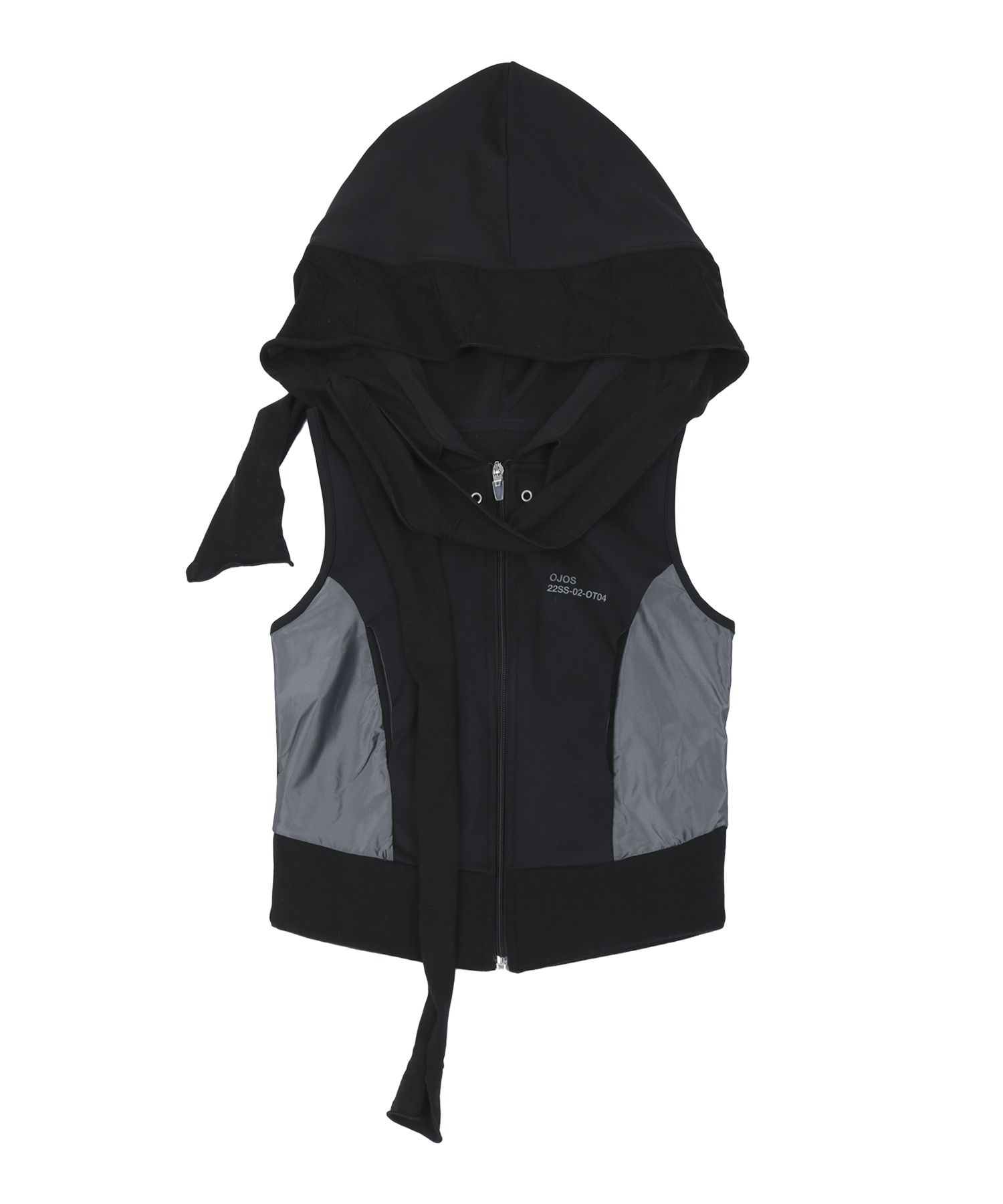 MUSINSA | OJOS Muffler Boxer Hoodie Zip-up / Black