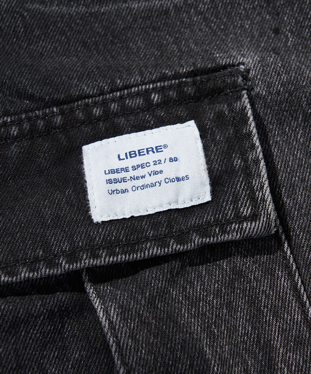 리베레(LIBERE) MIL CARGO DENIM PANTS / BLACK