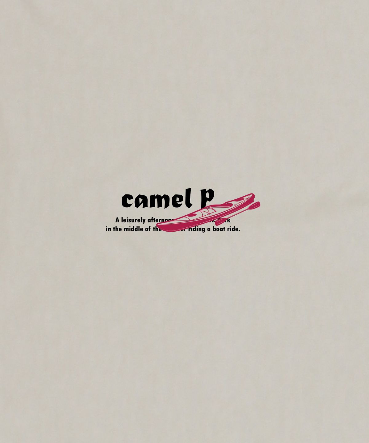 카멜워크(CAMEL WORK) 카멜 파크 반팔티셔츠(베이지그레이)