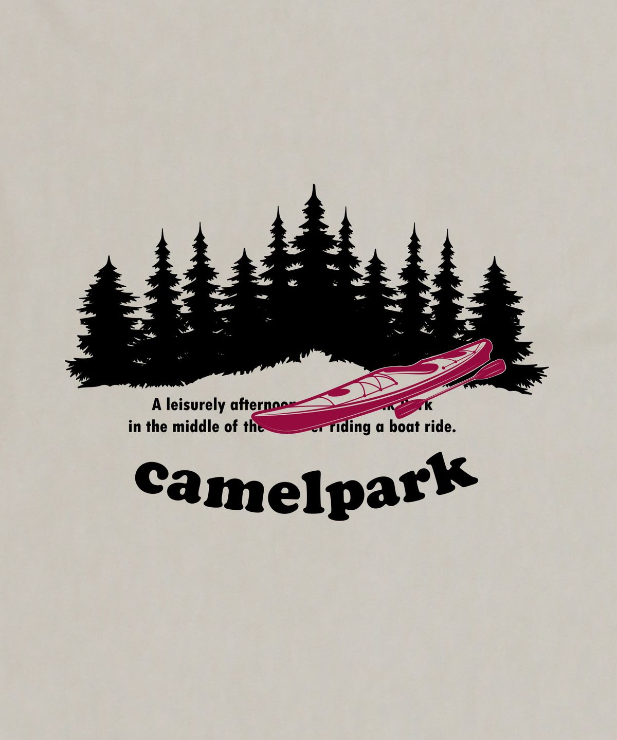 카멜워크(CAMEL WORK) 카멜 파크 반팔티셔츠(베이지그레이)
