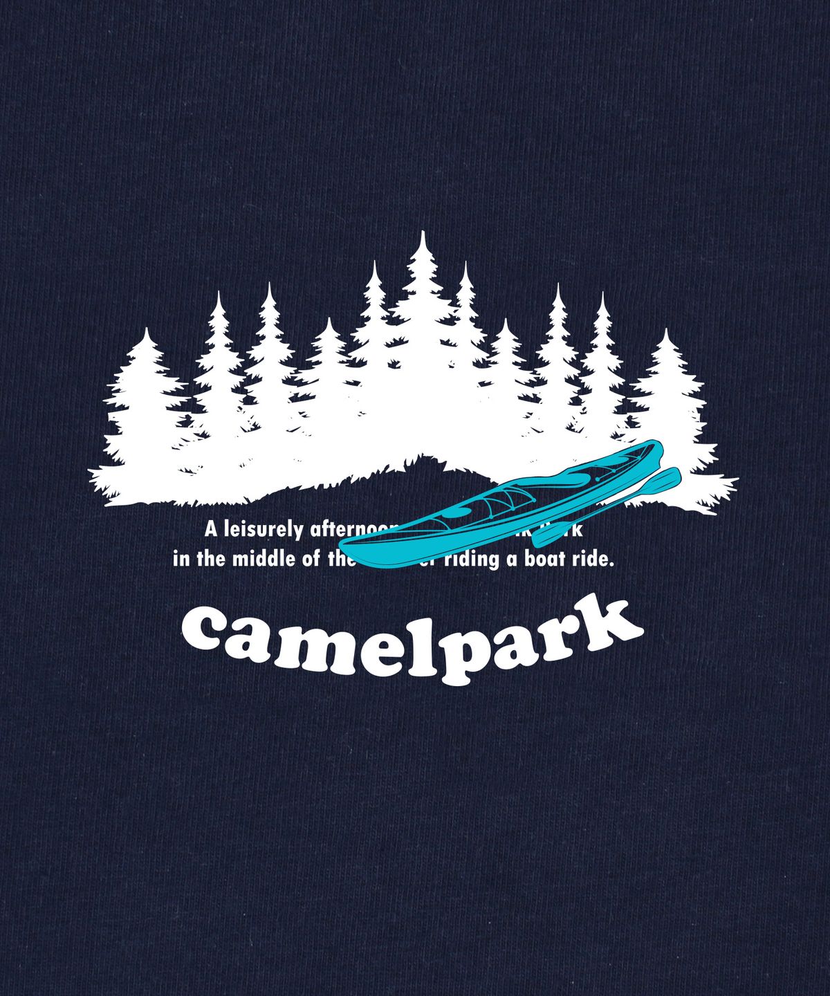 카멜워크(CAMEL WORK) 카멜 파크 반팔티셔츠(네이비)