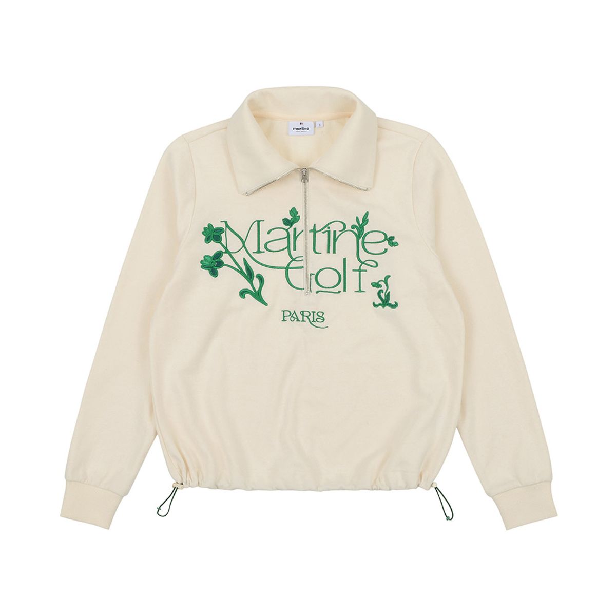 마틴골프(MARTINE GOLF) Half Zip-up Sweat Shirts_Ivory