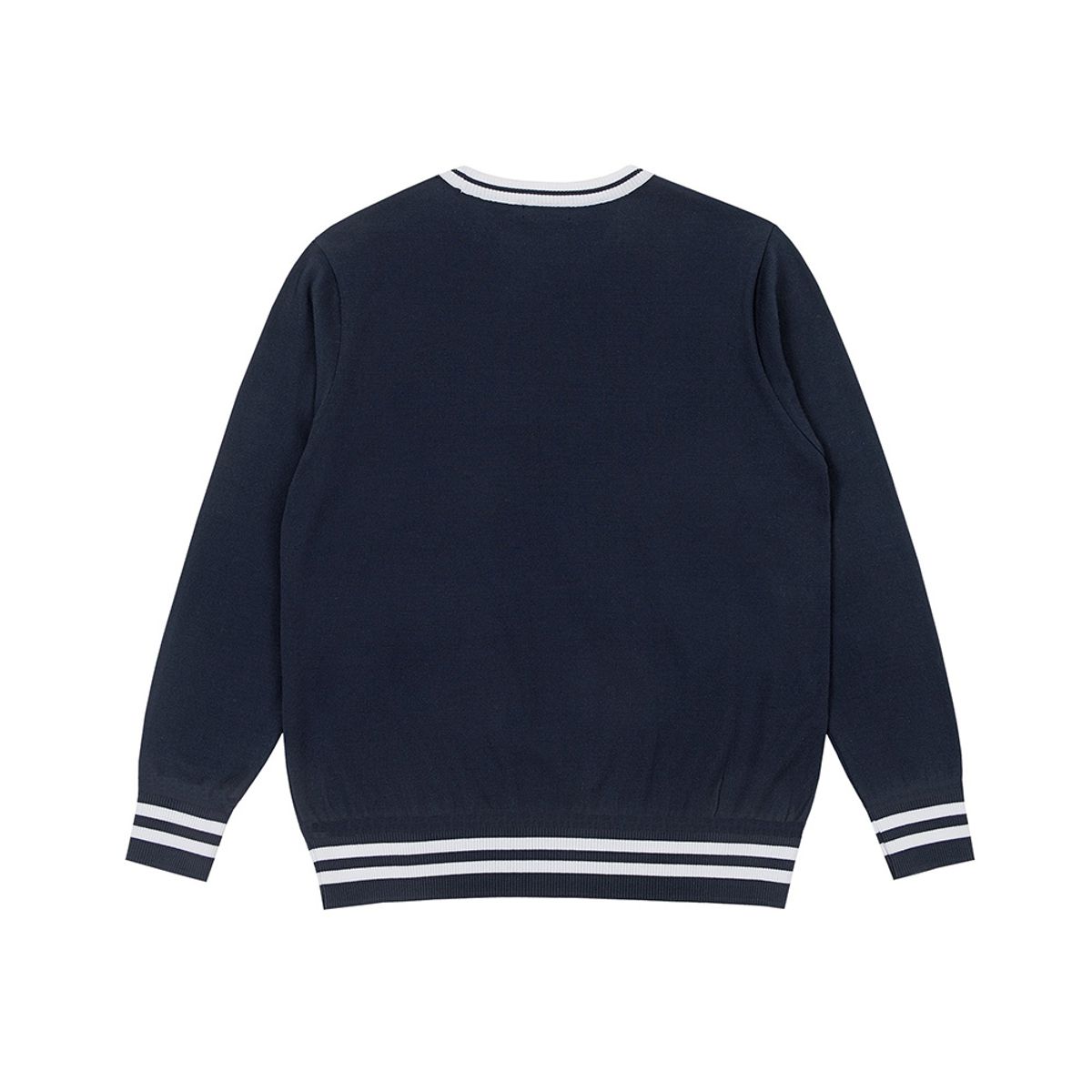마틴골프(MARTINE GOLF) Reverse Logo Round Knit_Navy (Men)