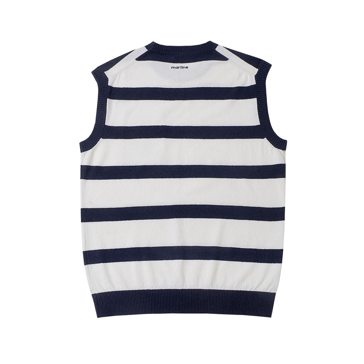 마틴골프(MARTINE GOLF) Terry Stripe Knit Vest_White (Men)