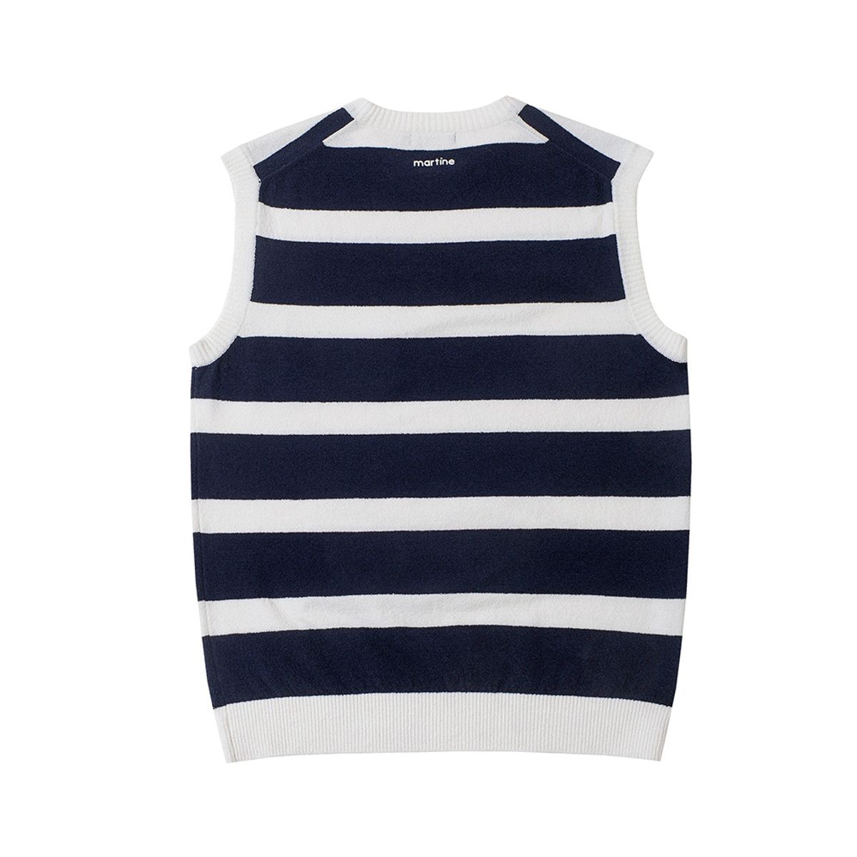마틴골프(MARTINE GOLF) Terry Stripe Knit Vest_Navy (Men)