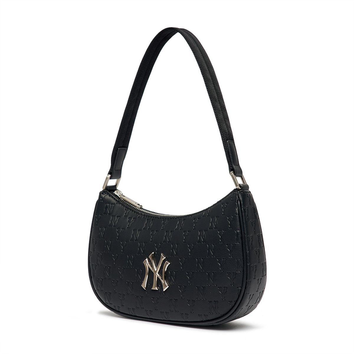 엠엘비(MLB) 모노그램 엠보 호보백 NY (Black)