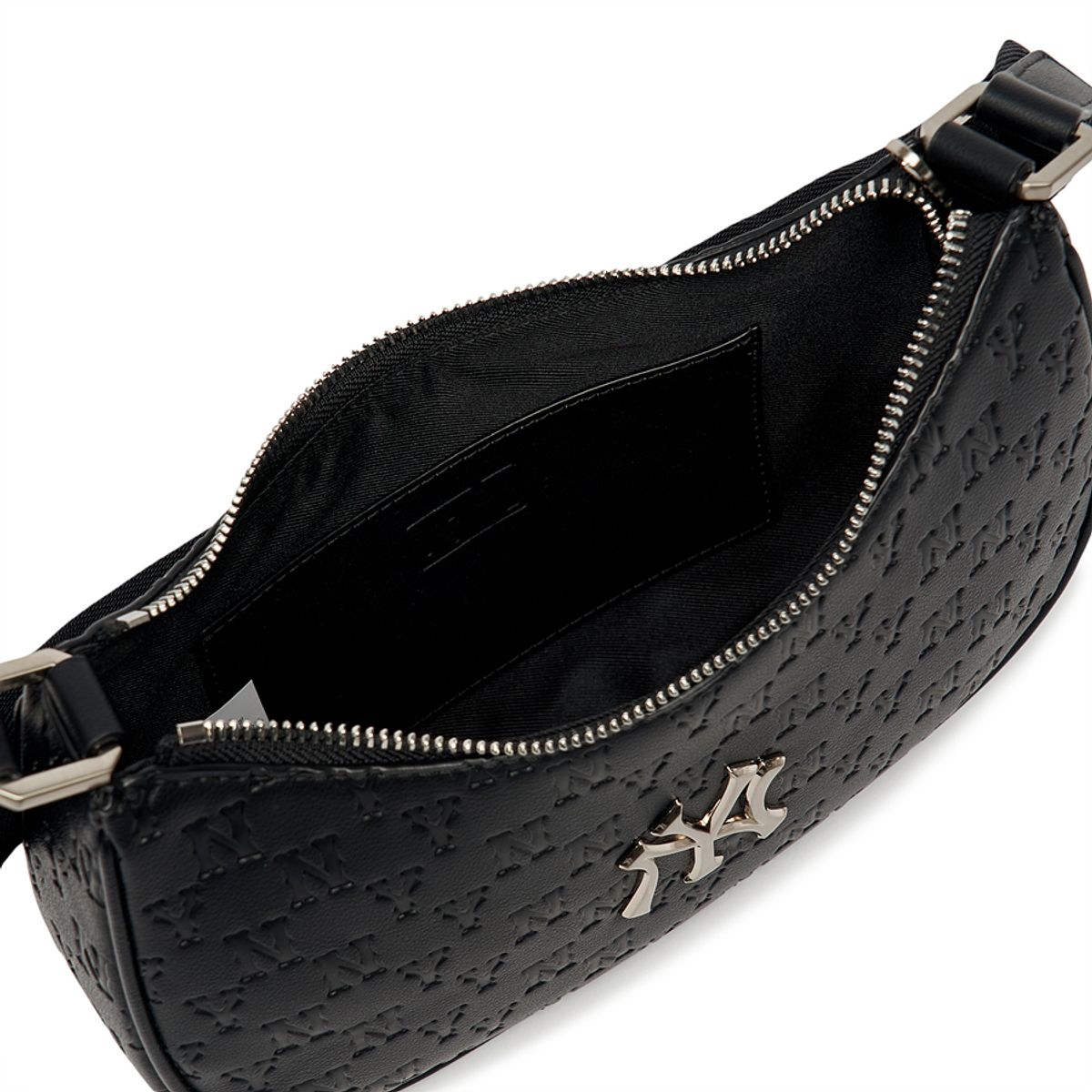 엠엘비(MLB) 모노그램 엠보 호보백 NY (Black)