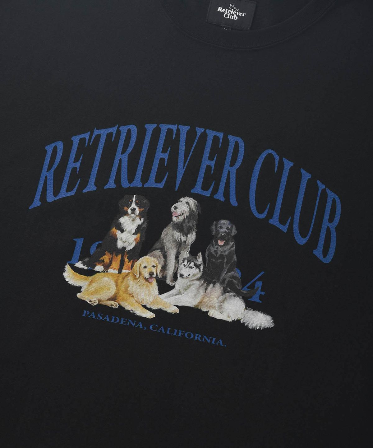 리트리버클럽(RETRIEVER CLUB) RETRIEVER FRIENDS SHORT SLEEVE [BLACK]