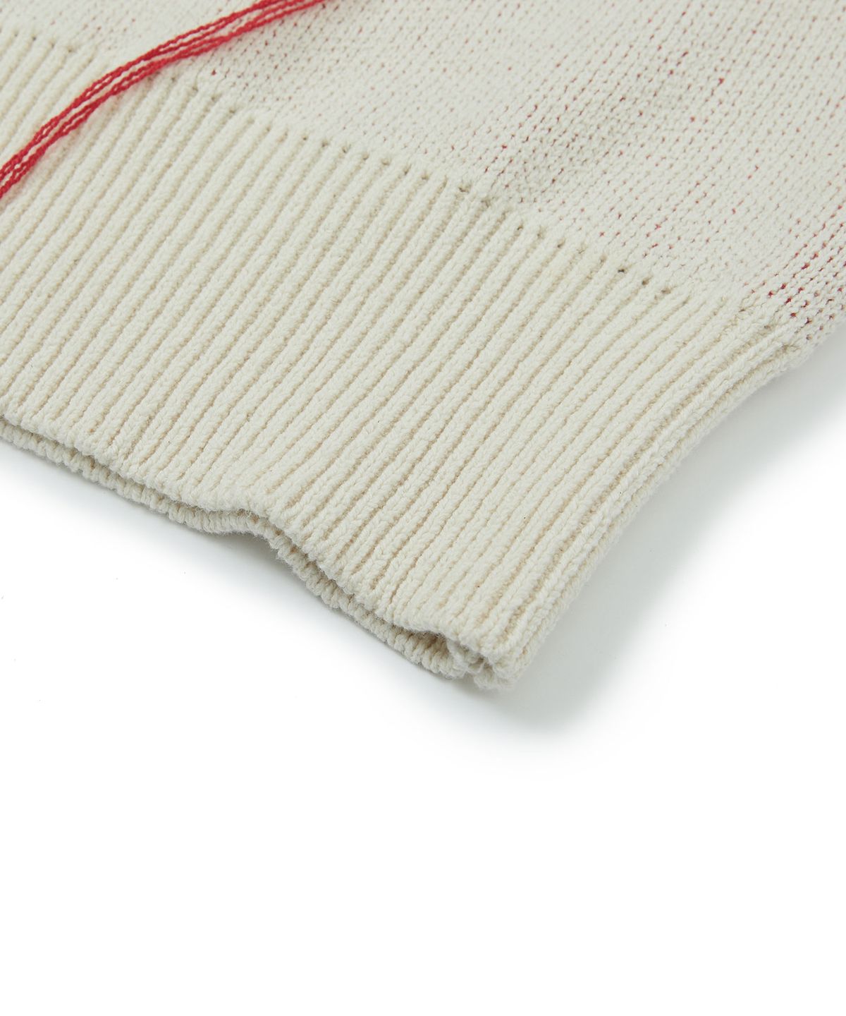 이에이(IEY) CRAYON CHECK KNIT Ivory