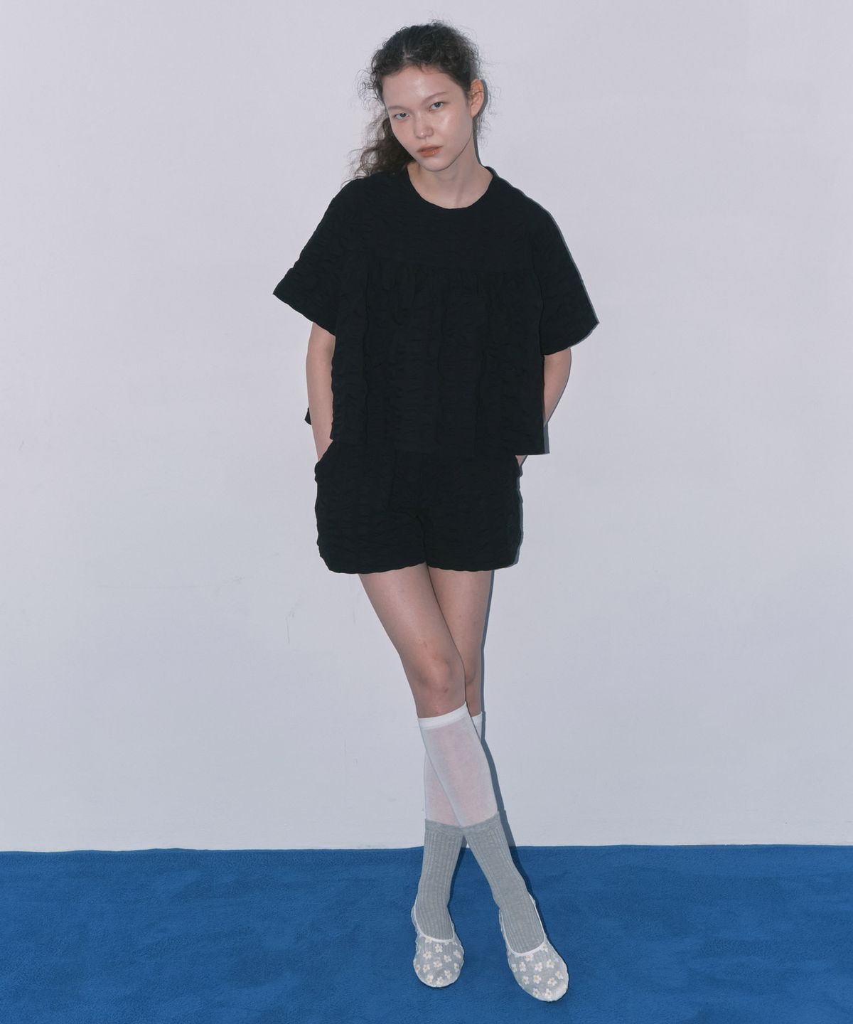 마이스(MAIS) BANDING RIPPLE PANTS