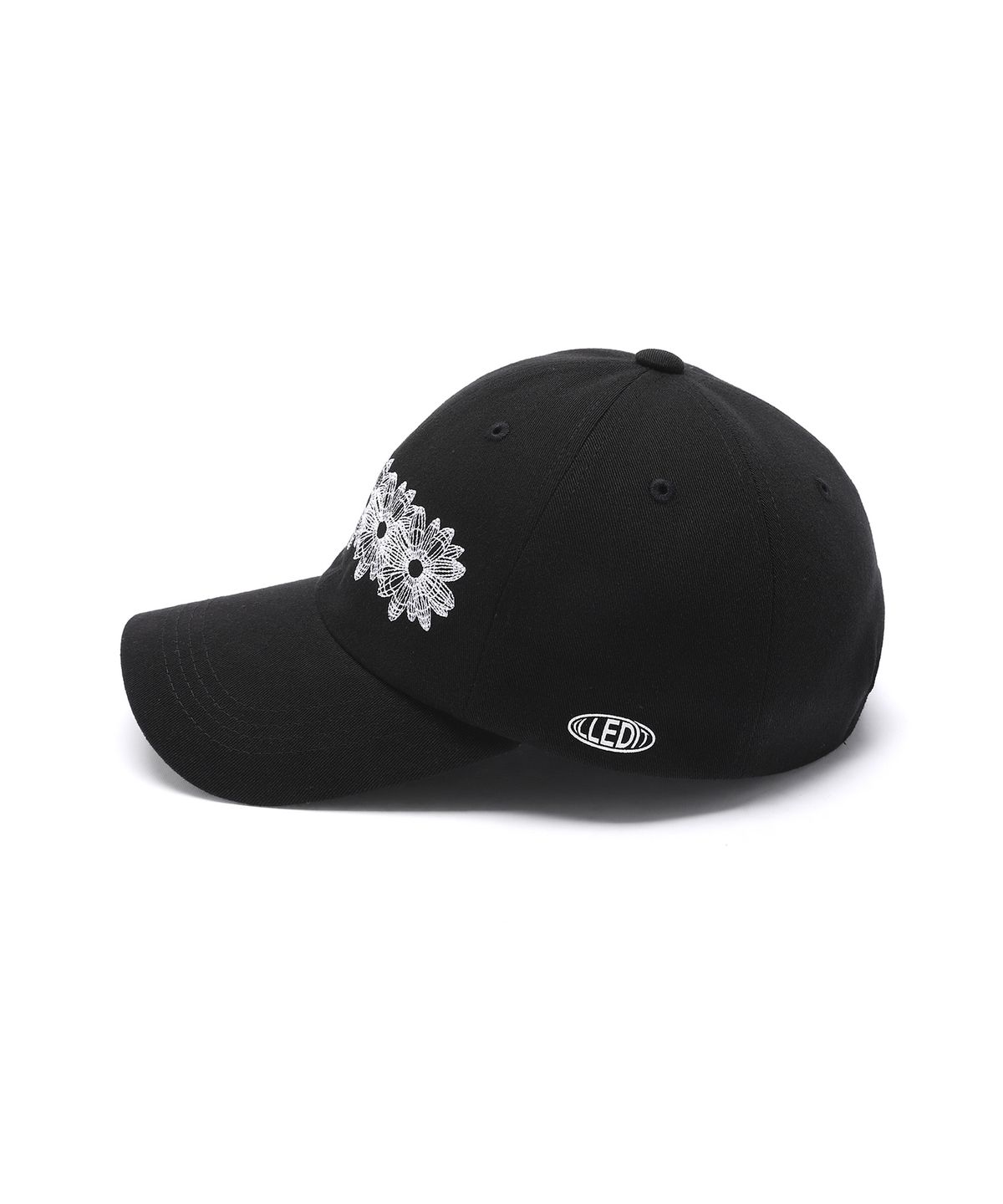 일레딧(ILLEDIT) FLOWER ARTWORK BALLCAP BLACK