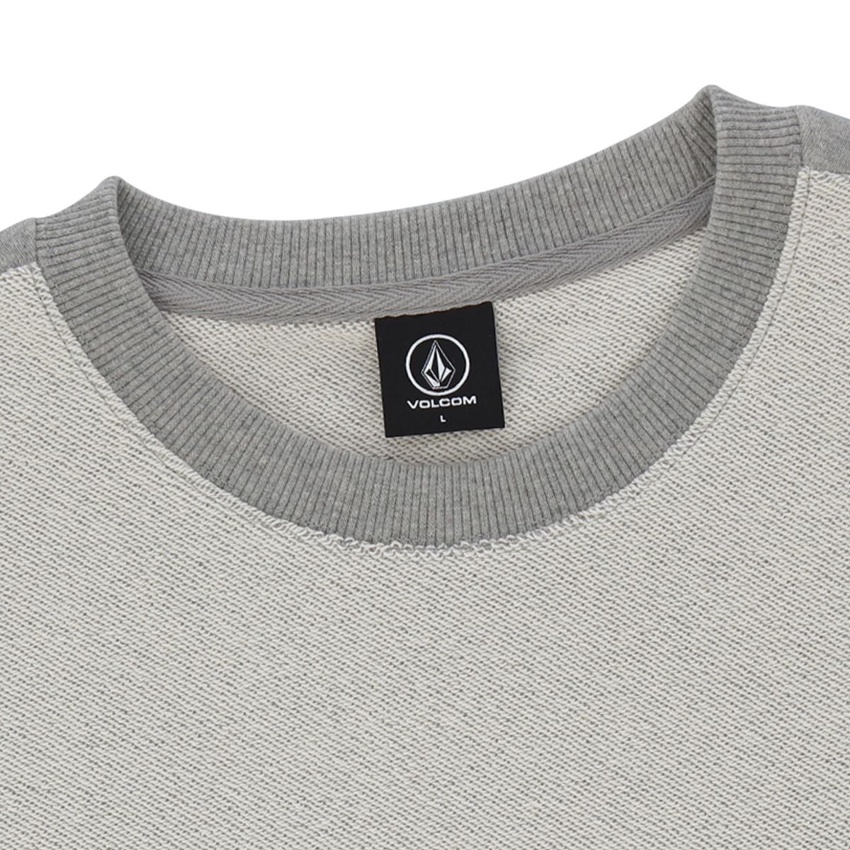 볼컴(VOLCOM) TWO FACE 컴포트핏 레인보우 맨투맨(멜란지그레이)