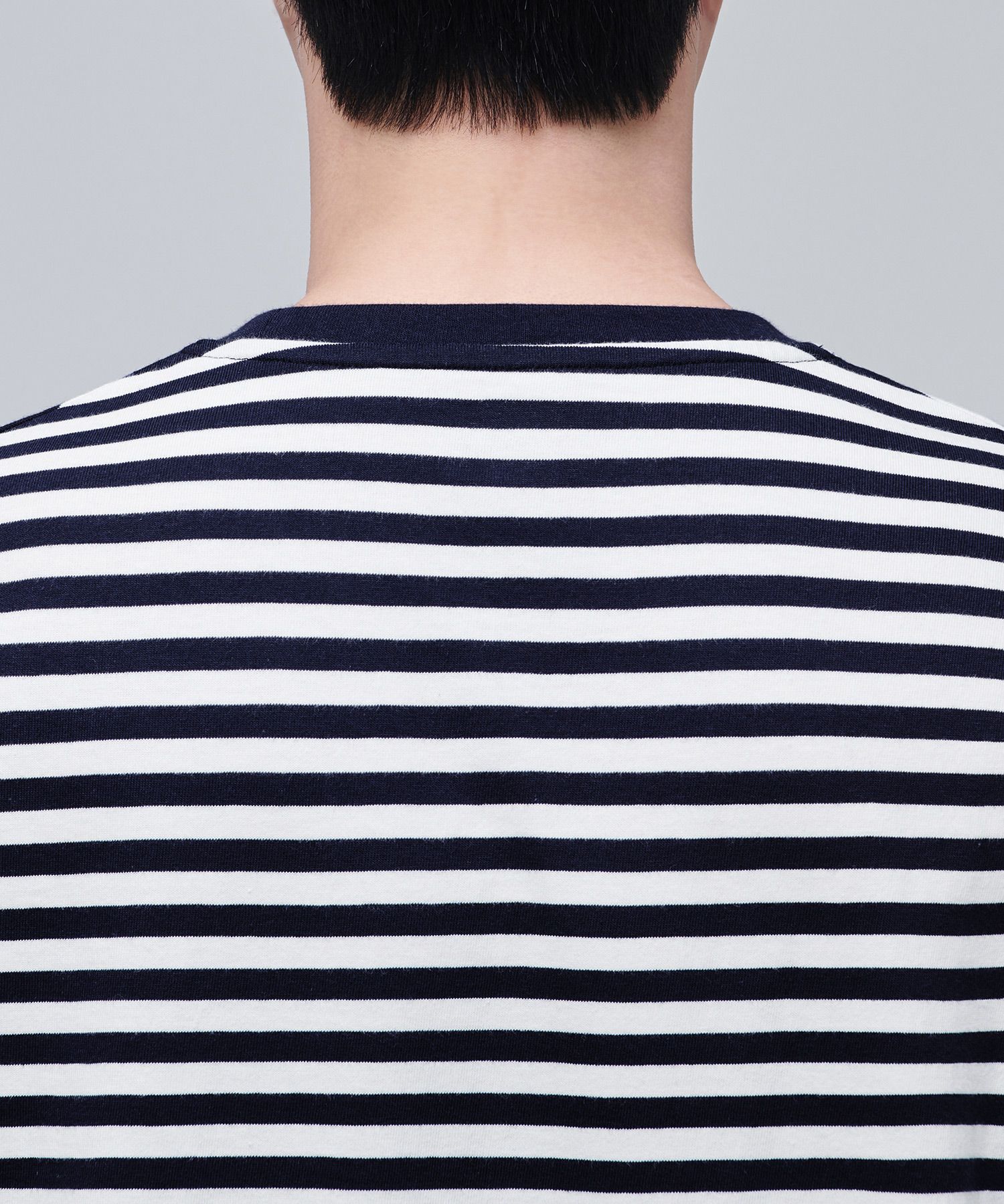 MUSINSA | MUSINSA STANDARD Stripe Relaxed Crew Neck Short