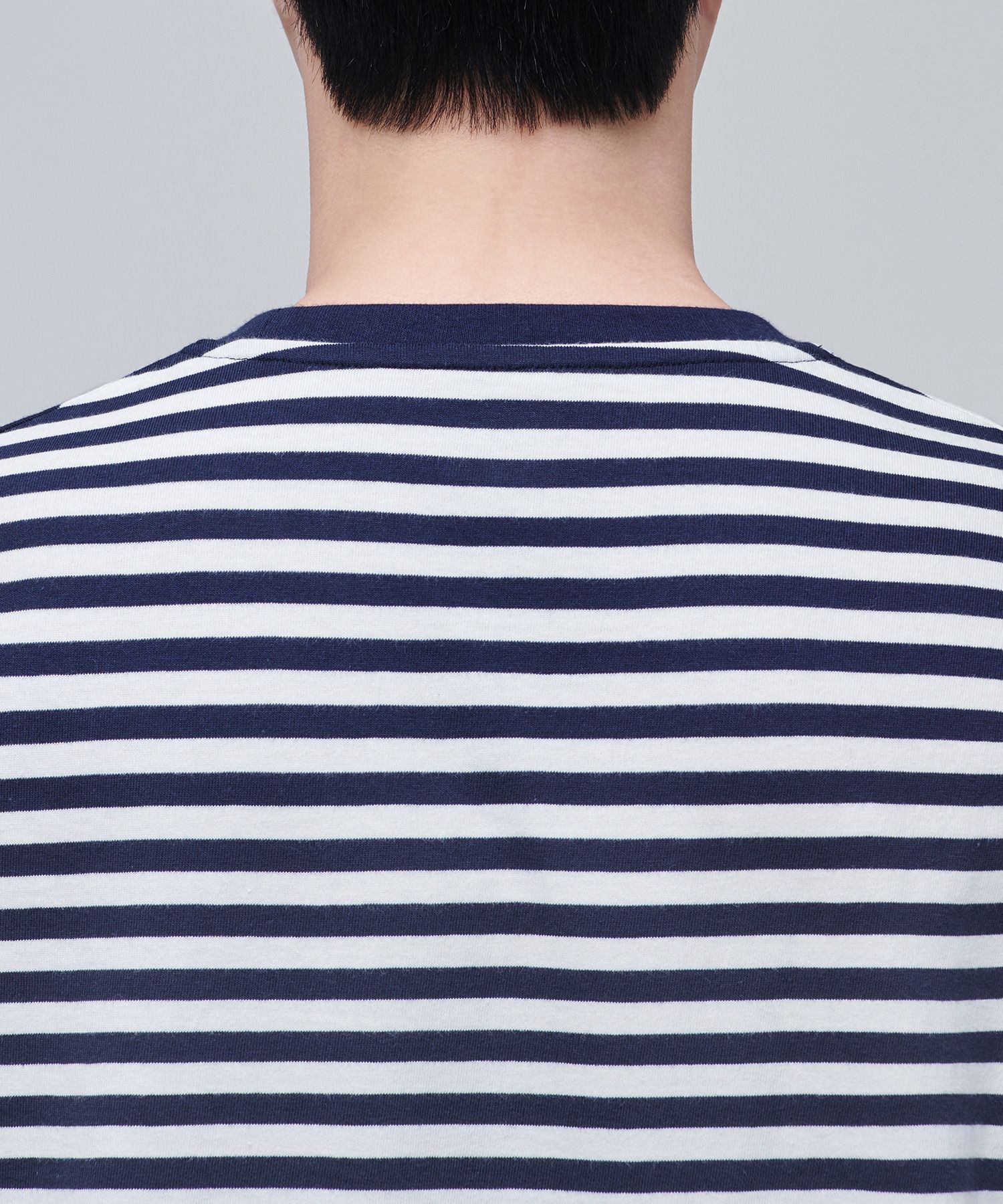 MUSINSA | MUSINSA STANDARD Stripe Relaxed Crew Neck Short