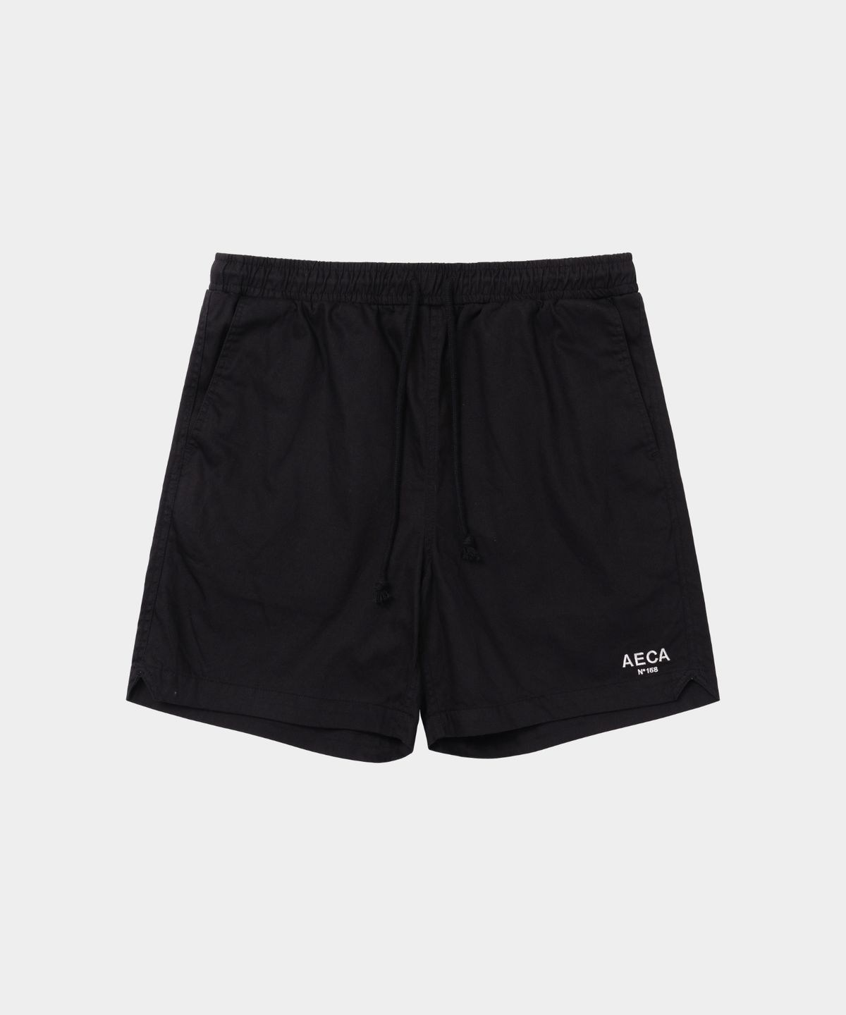 에이카화이트(AECA) AECA BANDING COTTON SHORTS-BLACK