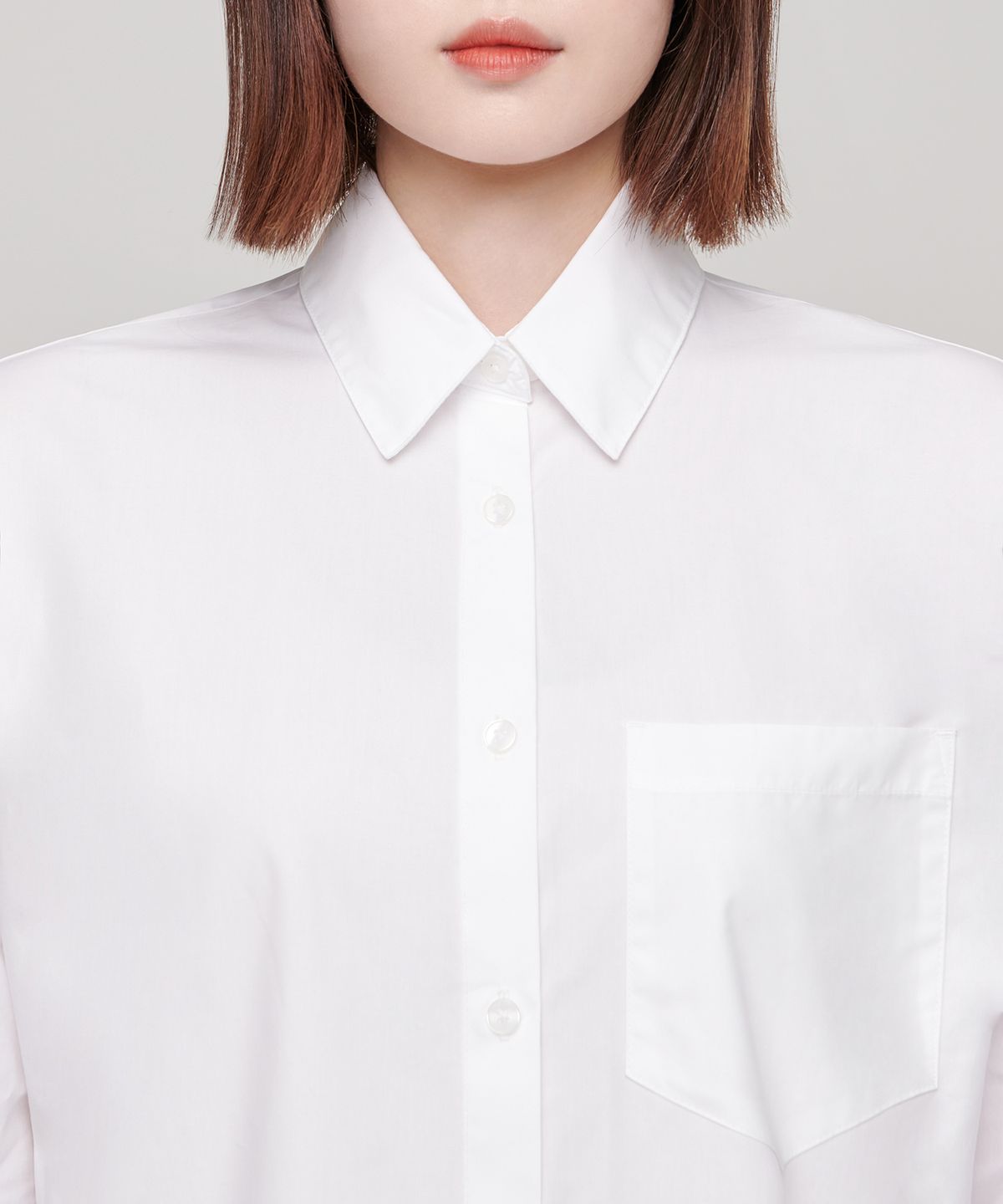 무신사 스탠다드 우먼(MUSINSA STANDARD WOMAN) 우먼즈 오버사이즈 포플린 셔츠 [화이트]