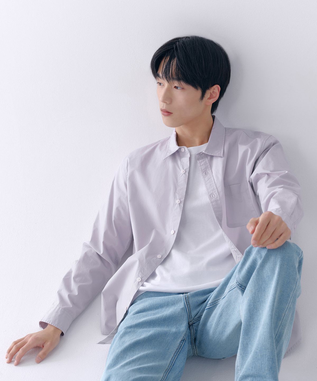 무신사 스탠다드(MUSINSA STANDARD) 스트레이트 데님 팬츠 [스카이 블루]