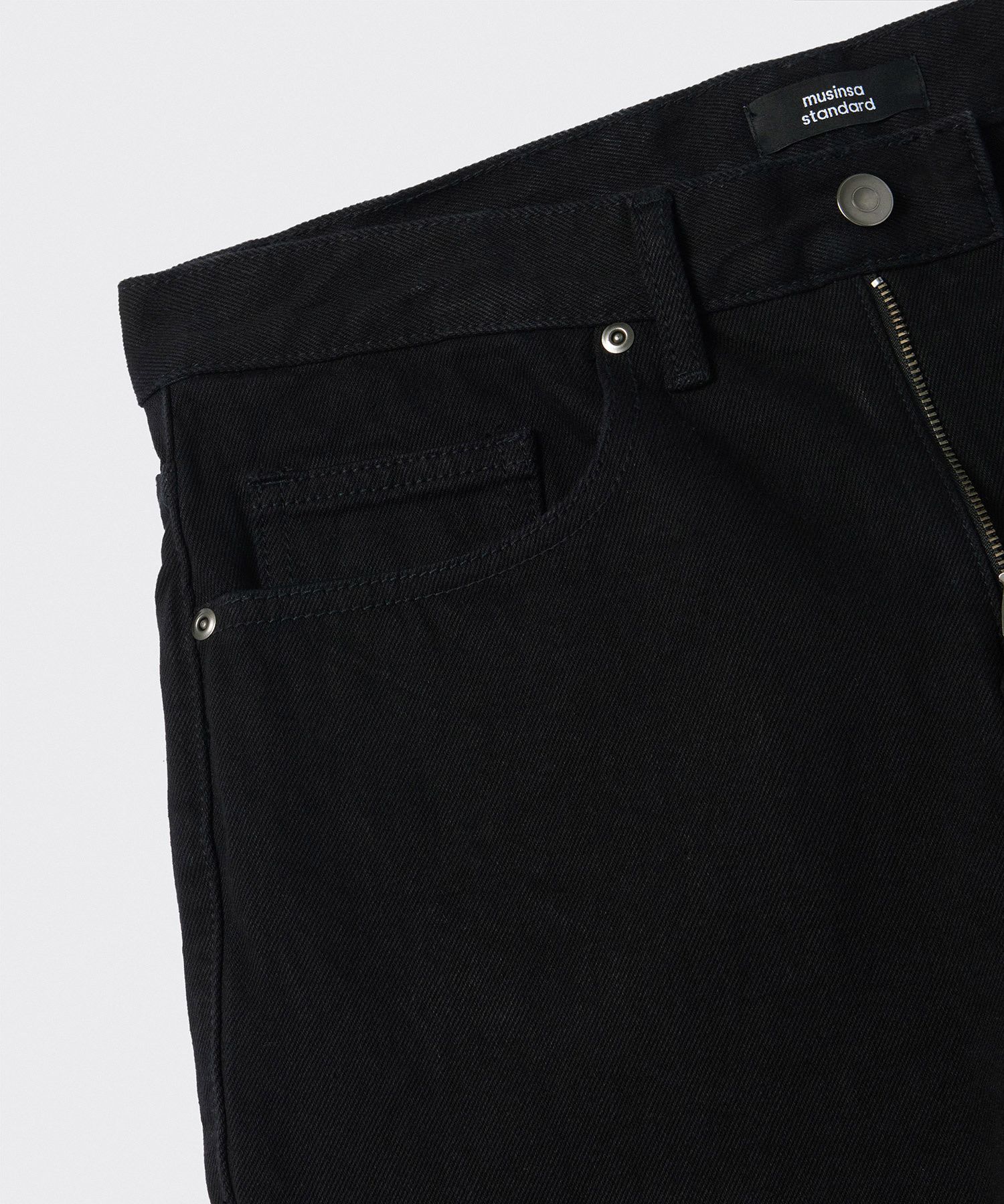 ★MUSINSA STANDARD★ Straight denim slacks black MMDNP104-BK MUSINSA | MUSINSA STANDARD STRAIGHT DENIM PANTS [BLACK]