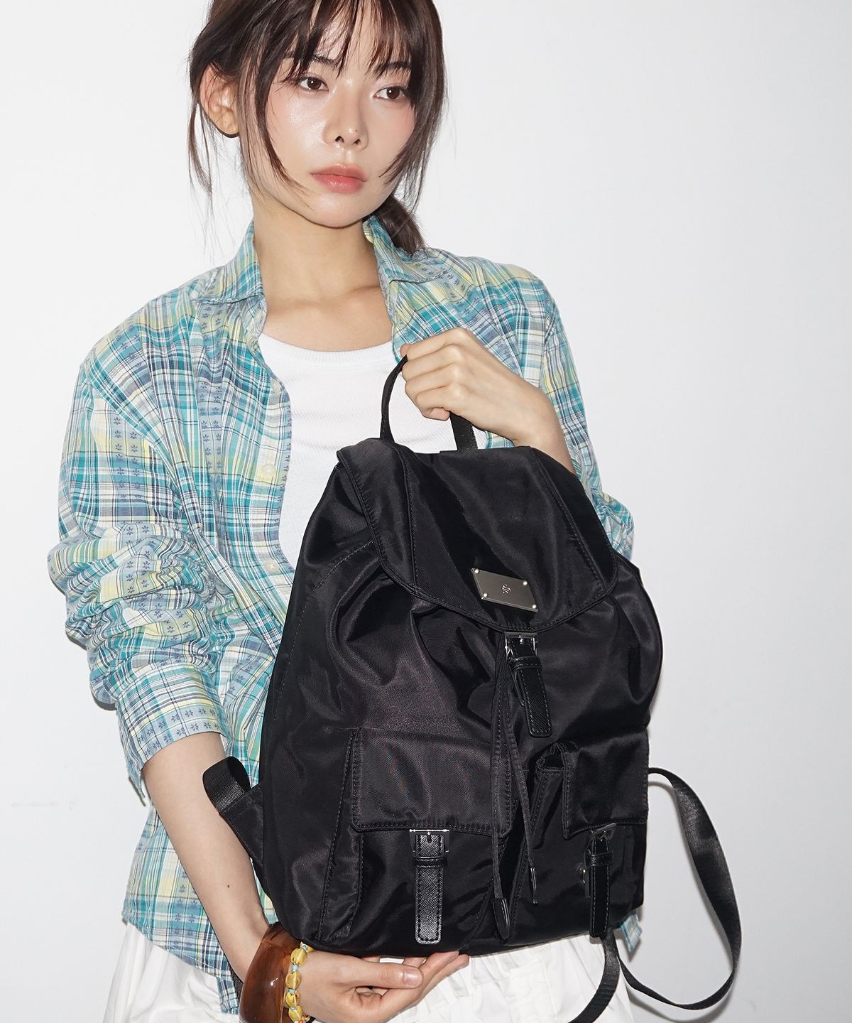 샐볼(SALBOL) SYMBOL NYLON BACKPACK [BLACK]