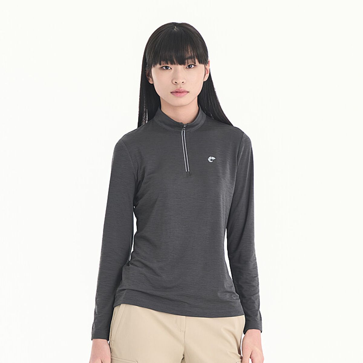 네파(NEPA) 7I45401 여성 마운틴 강연사 긴팔 집업 티셔츠